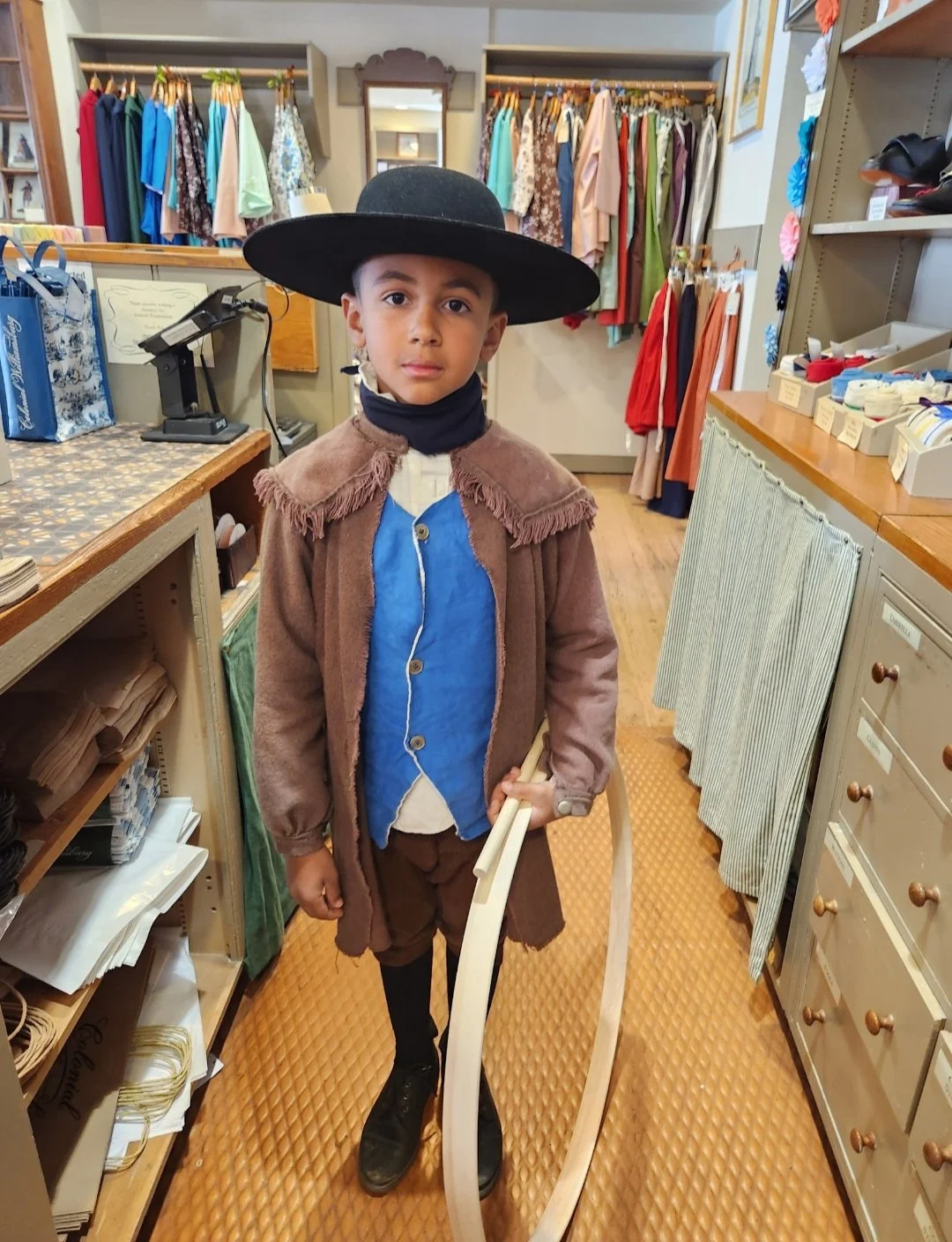 Azrael Reed (age 8) from Virginia was excited to join a group that does reenacting of the American Revolutionary period. His mom says, "It's one thing to read about history; it's another thing to be fully immersed in it: to fall into formation with t