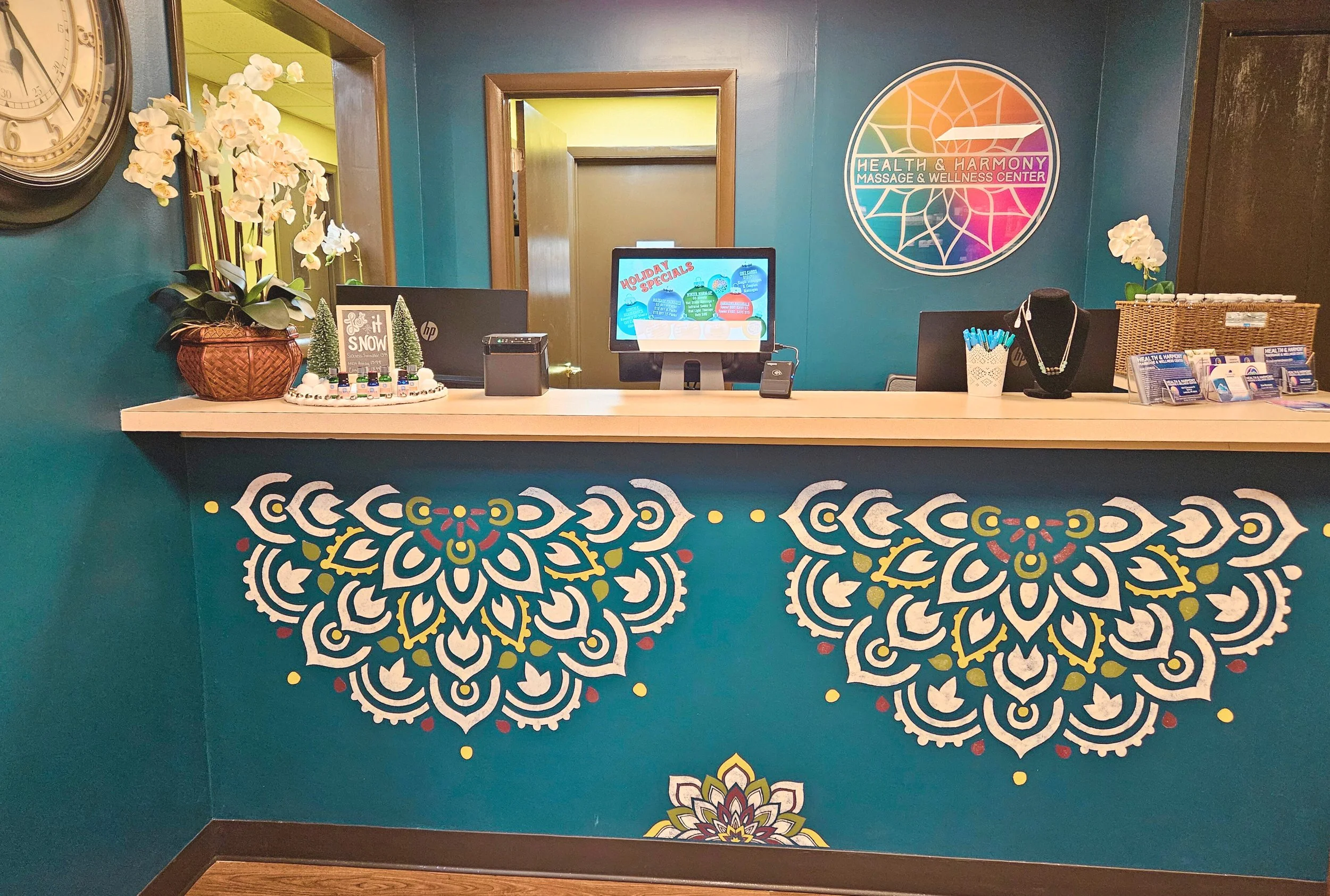 The Front Desk: The first stop on your way to feeling better — friendly faces included.