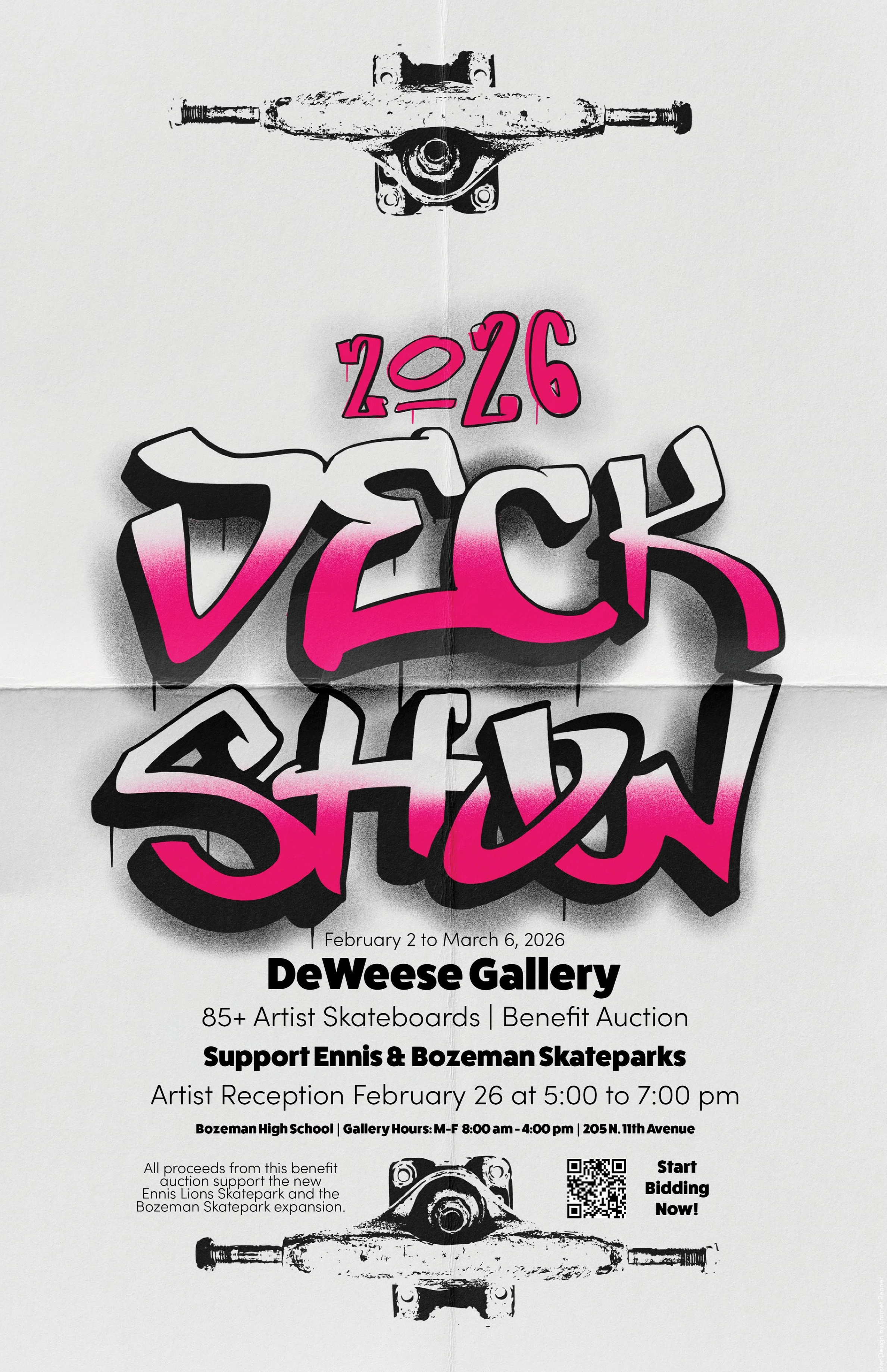 Contest winner: skateboard deck show