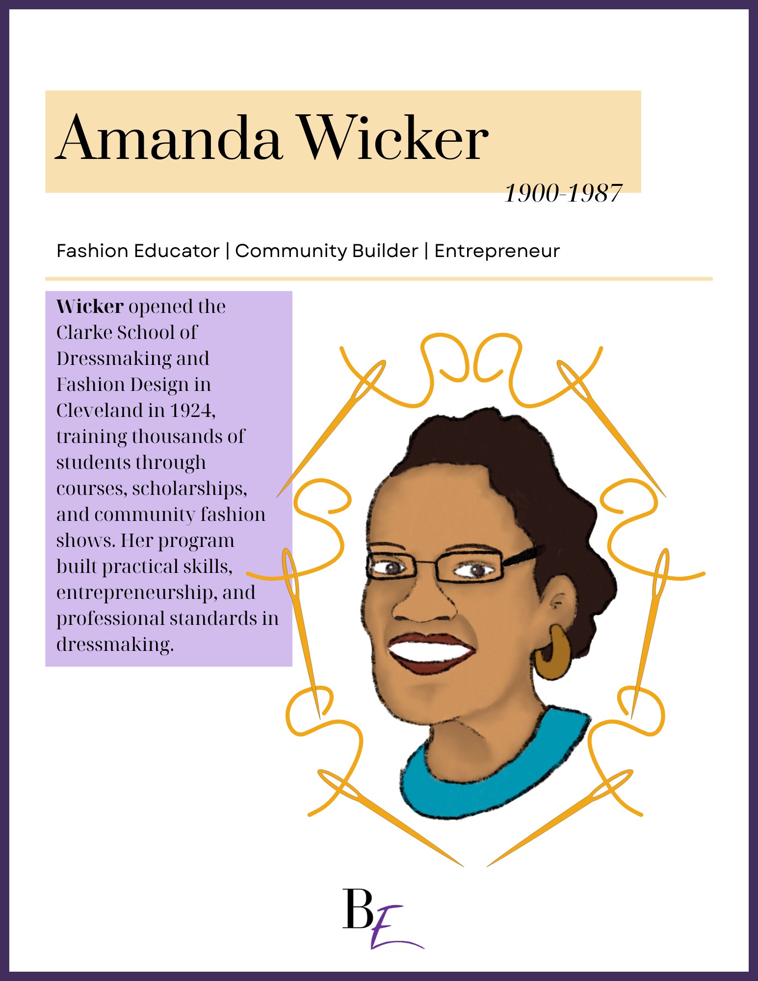 Amanda Wicker Poster - Dictionary Style