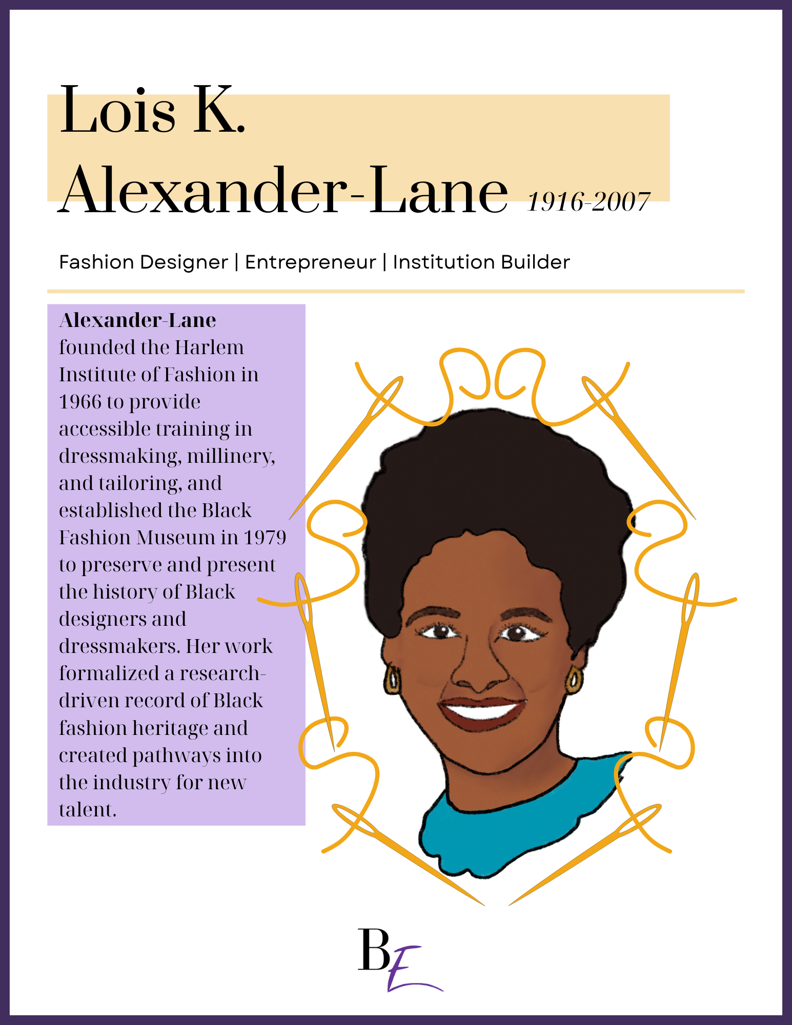 Lois K. Alexander Lane Poster - Dictionary  Style