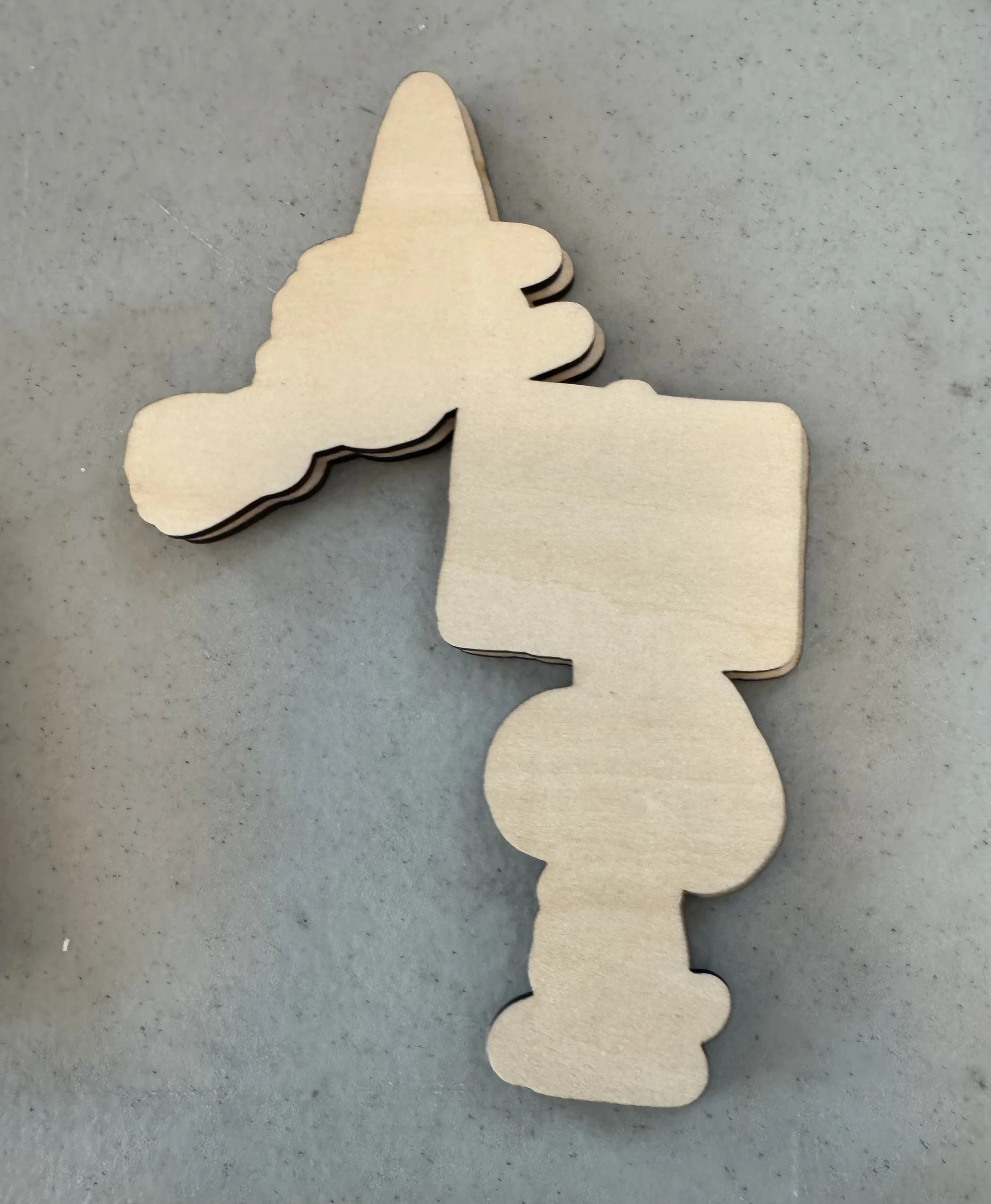 Snoopy & Woodstock Boo  -  Wood Cutout