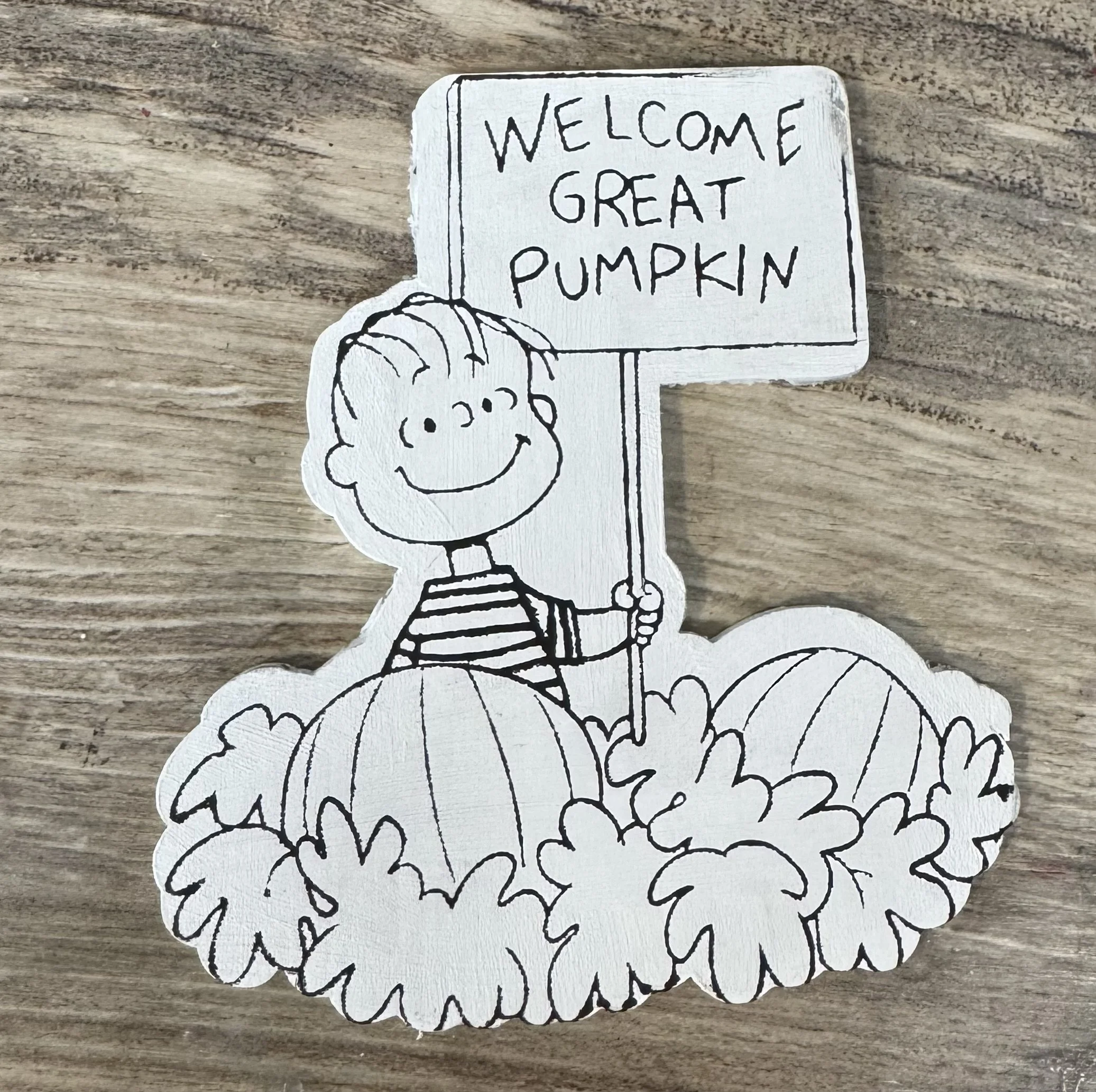 Welcome Great Pumpkin  -  Wood Cutouts