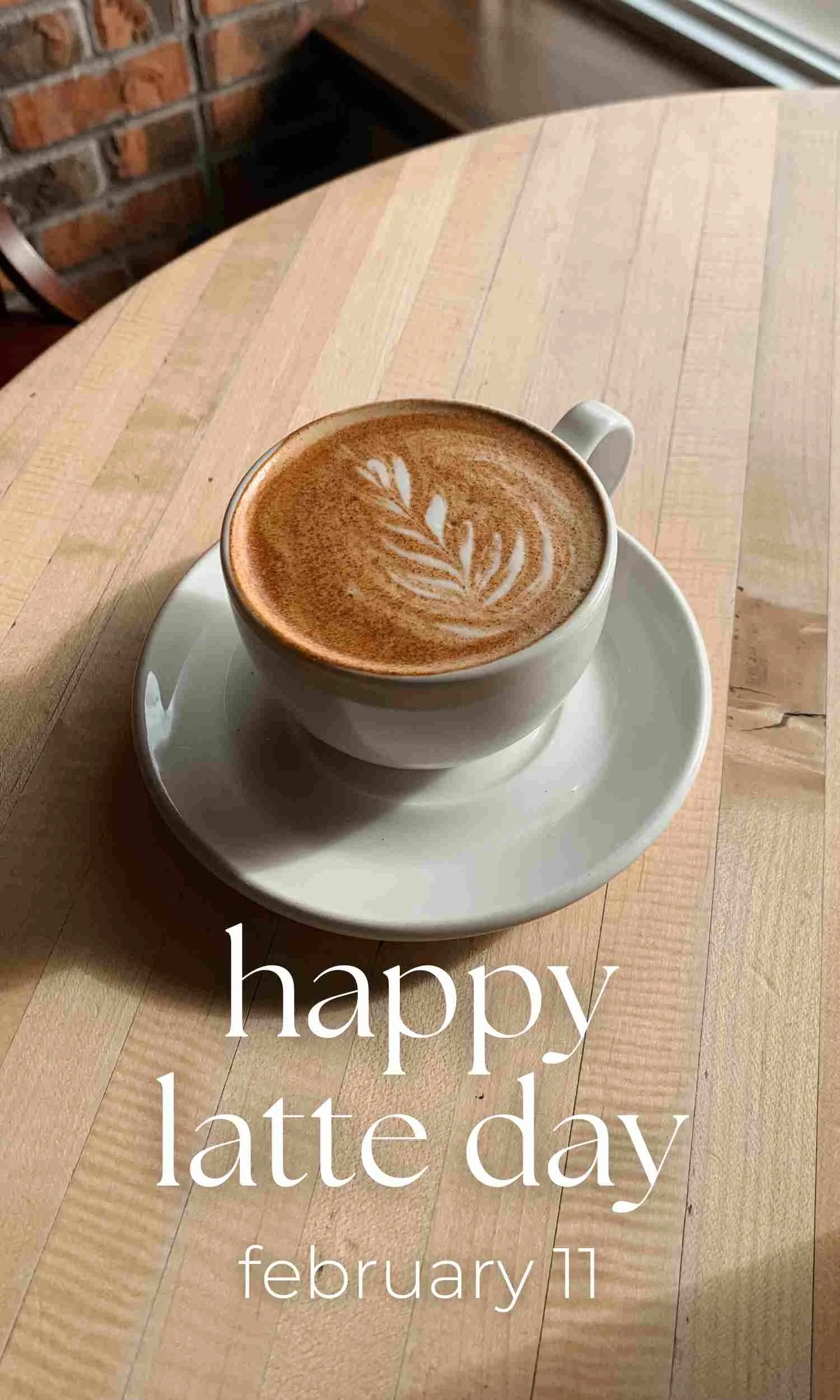 latte on a table with latte art