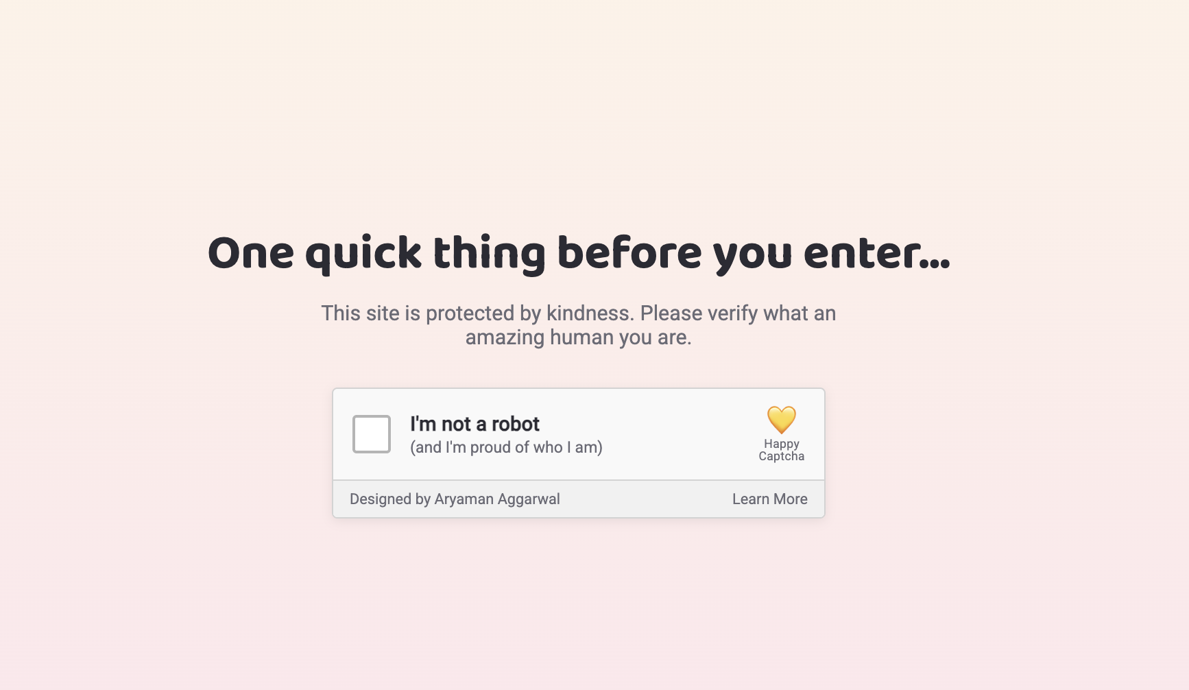 Happy Captcha