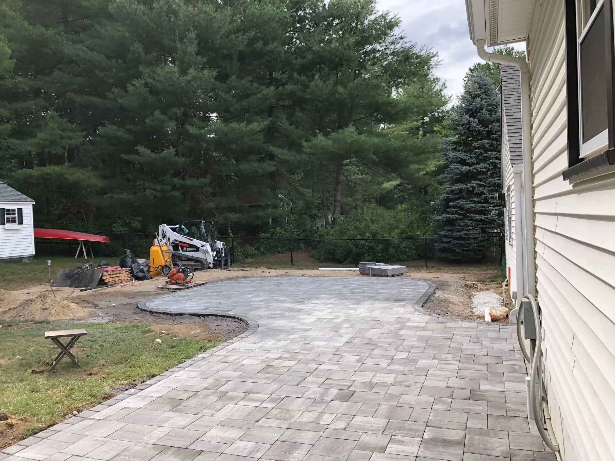 Paver installation in Merrimack NH
