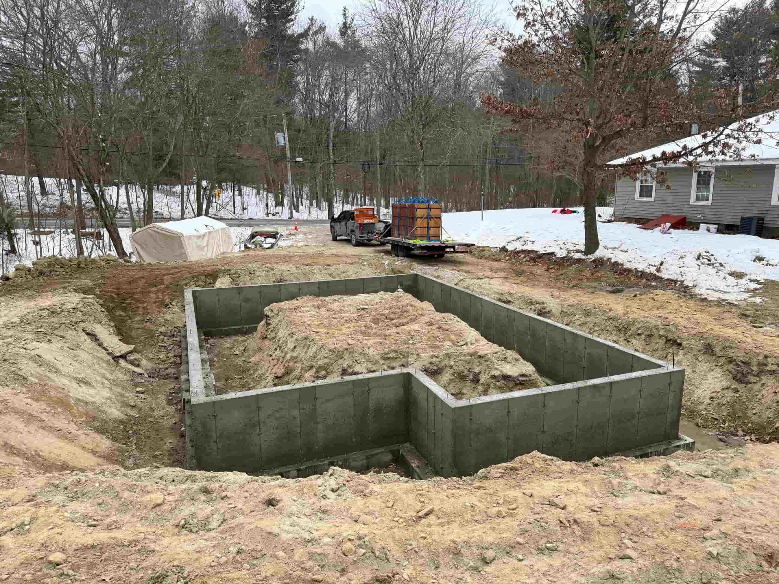 Concrete Foundation in Bedford NH