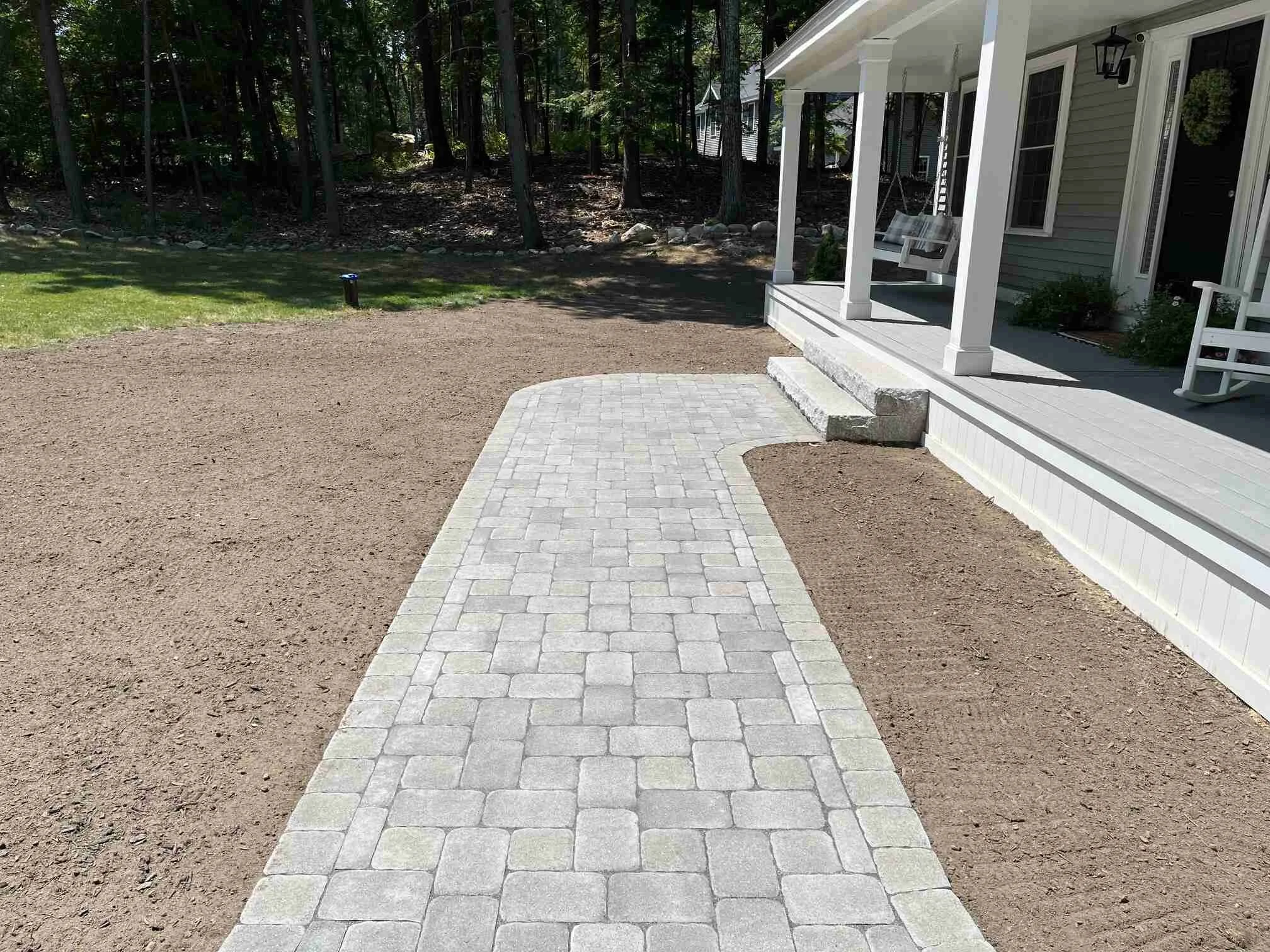 Wolfeboro, NH Paver Walkway Installation