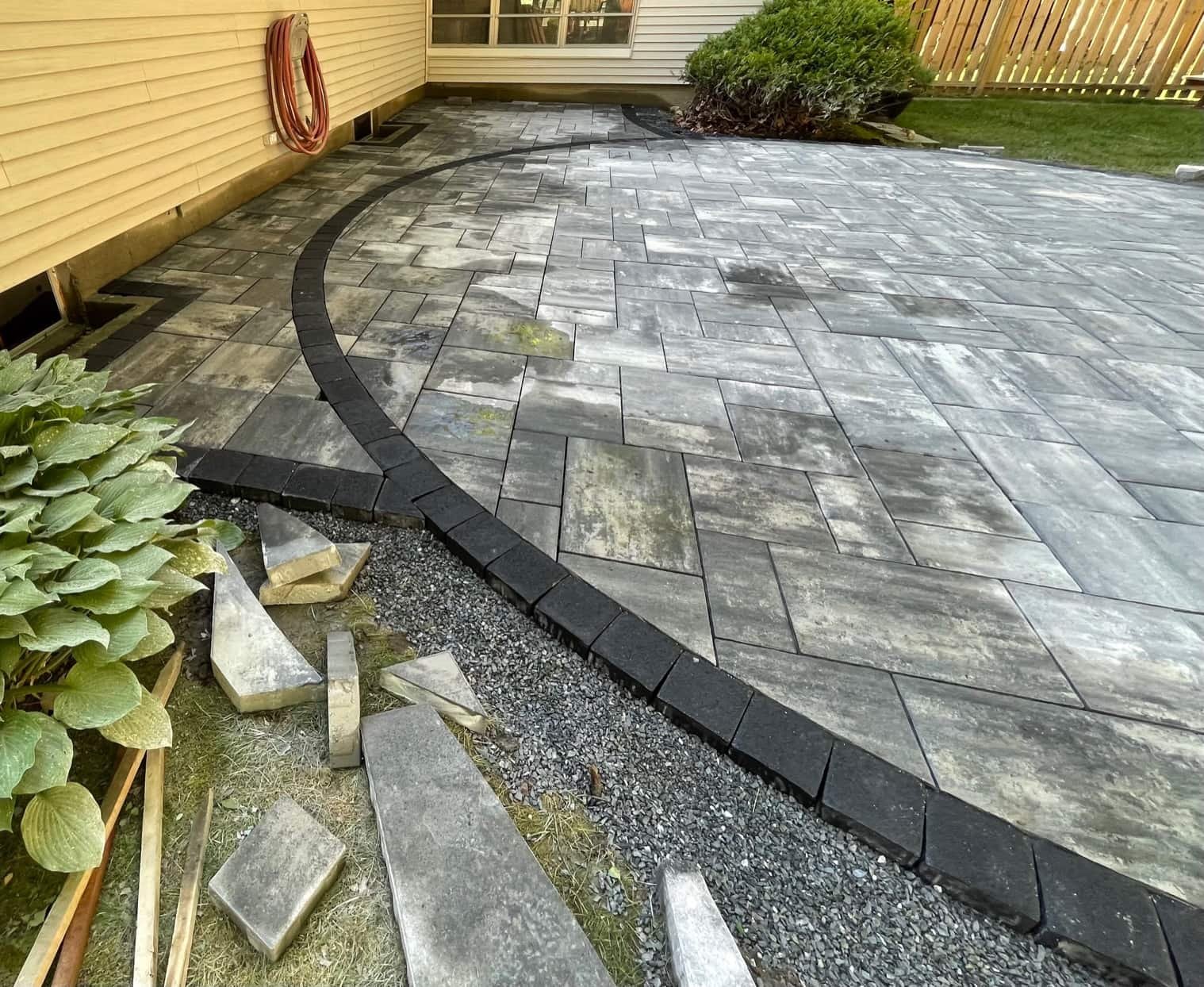 Wilton, NH paver patio and walkway installation