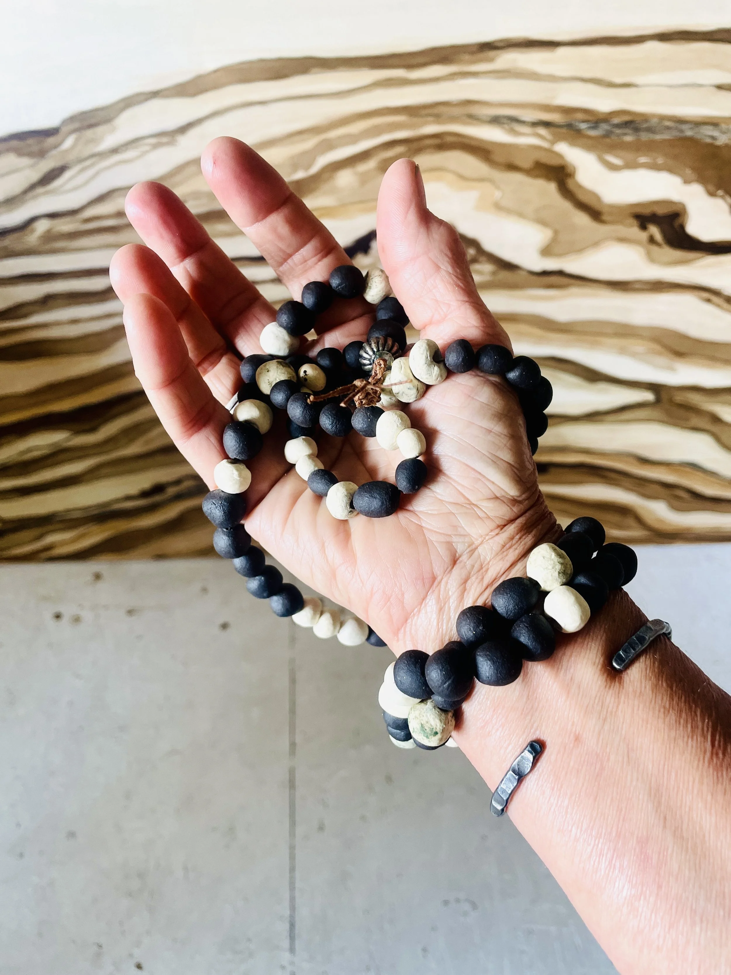 Stringing beads workshop