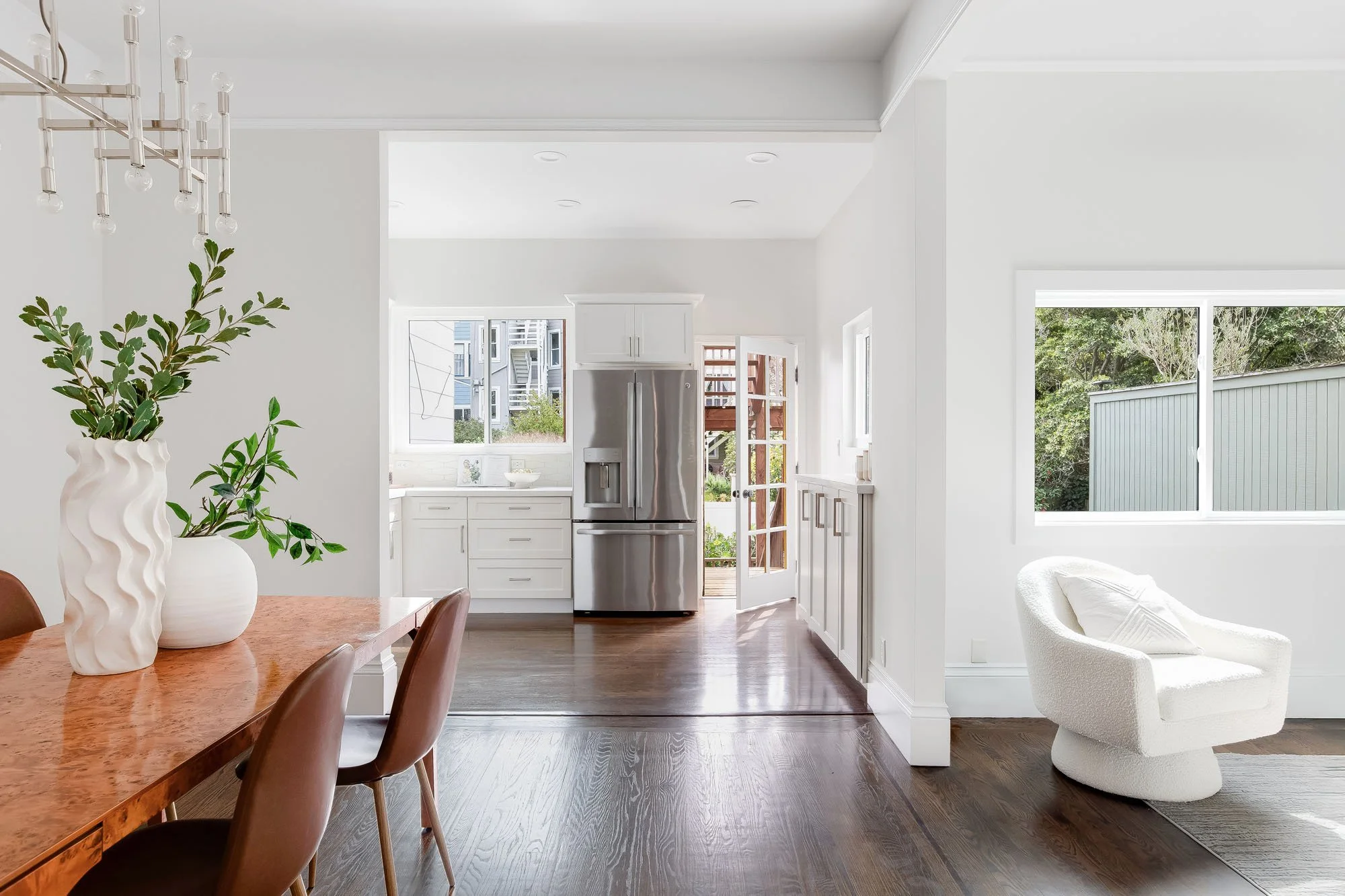 View from Dining Room into kitchen 4543 18th Street
