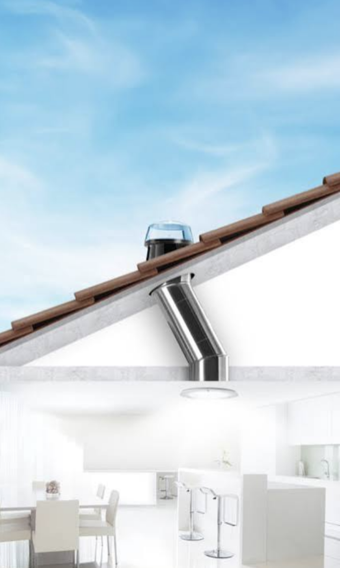 How a solartube is installed