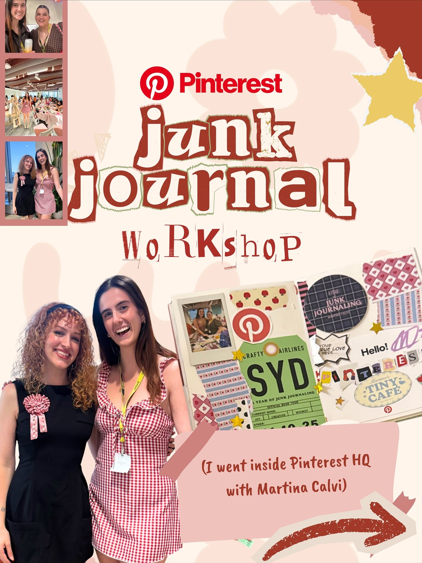 Cheeky request&hellip; tag Pinterest in the comments 🤭 

pinterest, how can we work together and help run your community craft events!
.
.
.
#pinterest #junkjournaling #scrapbooking #collage #martinacalvi #junkjournal #junkjournaljunkies #junkjourna