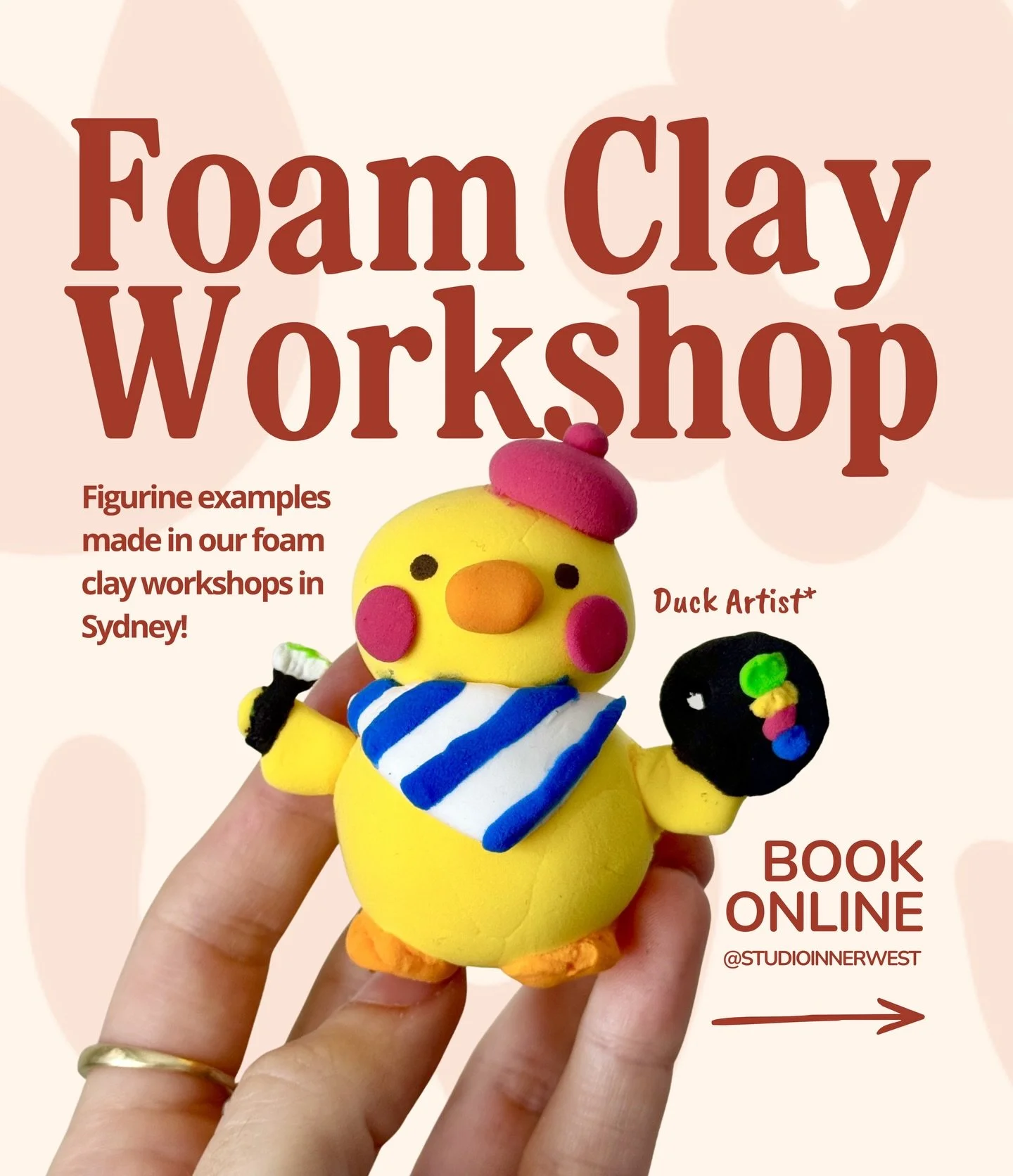 How cute are these little figurines 🥹 Made in our Foam Clay Figurine workshop in Sydney! (Link in bio to book online) 
.
.
.
#clay #foamclay #figurine #polymerclay #squishy