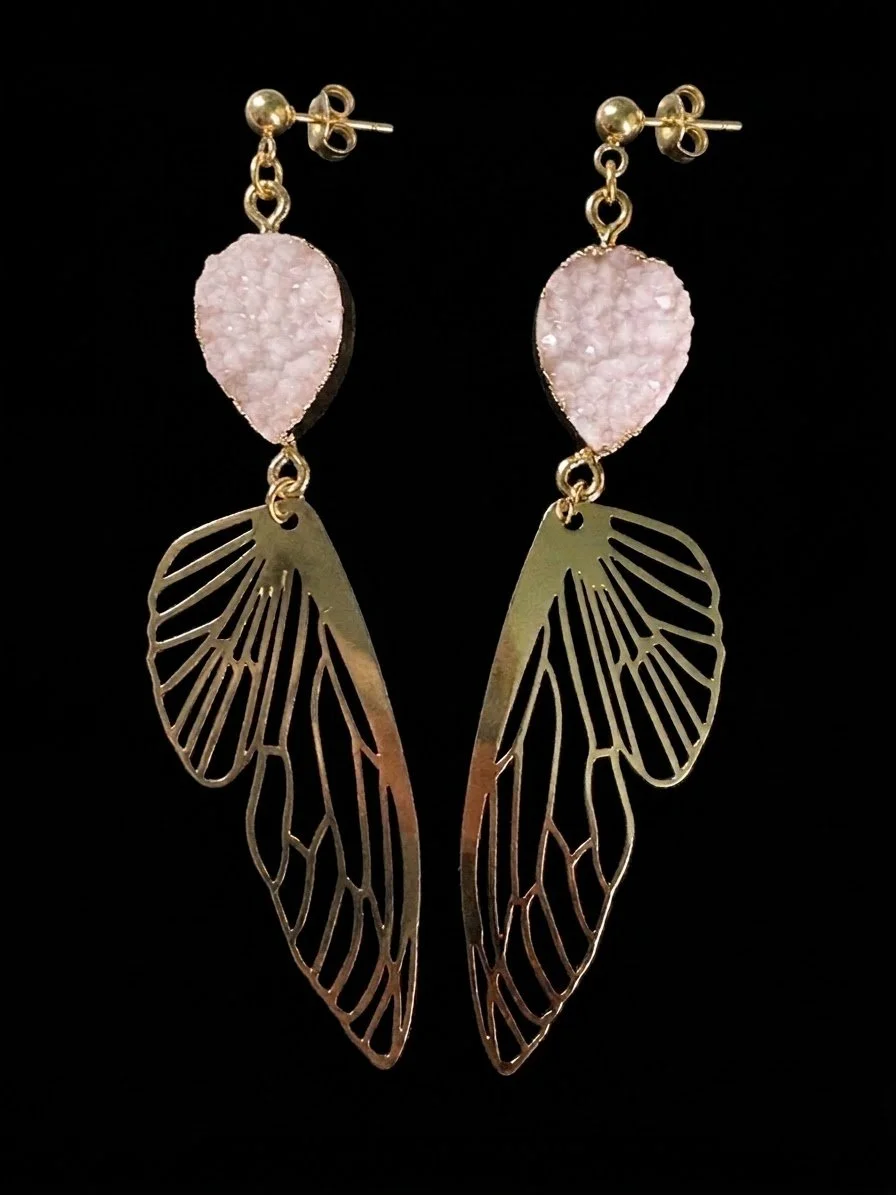 Gold Butterfly Wings (white druzi)
