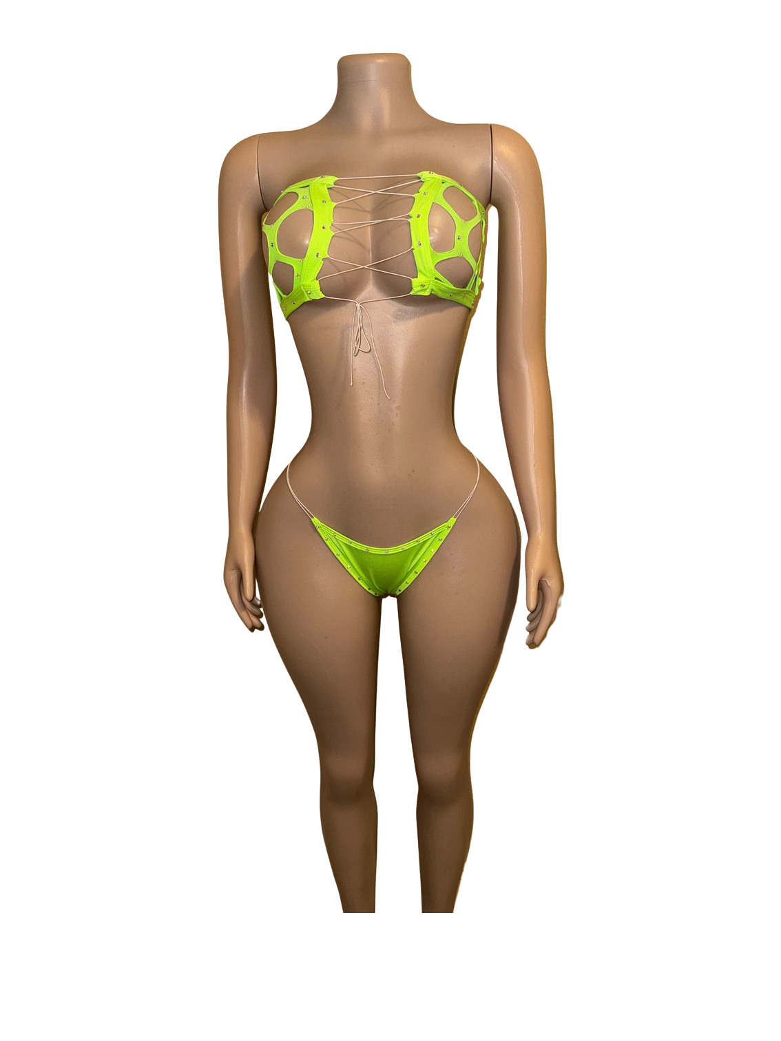 2 Piece Green Custom Outfit