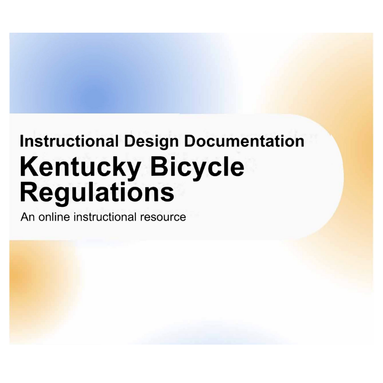 Front page of the Instructional Design Documentation Document example.