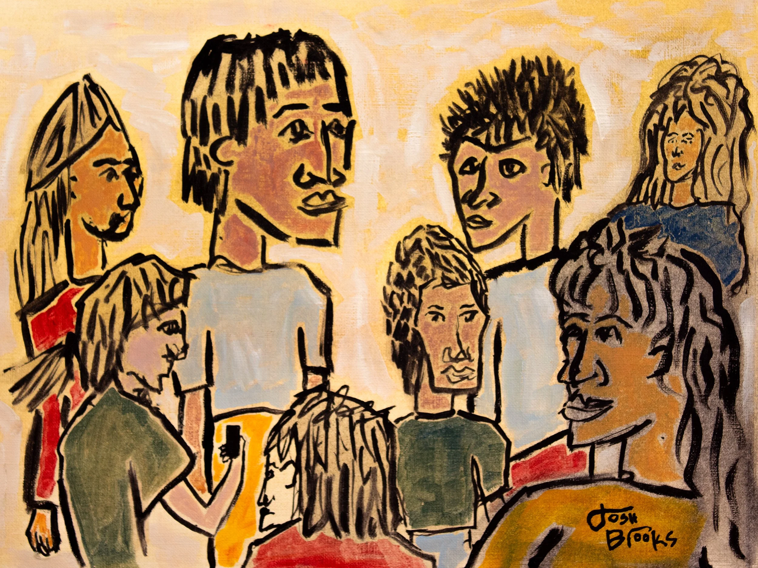 “Lifestyle Studies” of Laguna Beach painting series. 