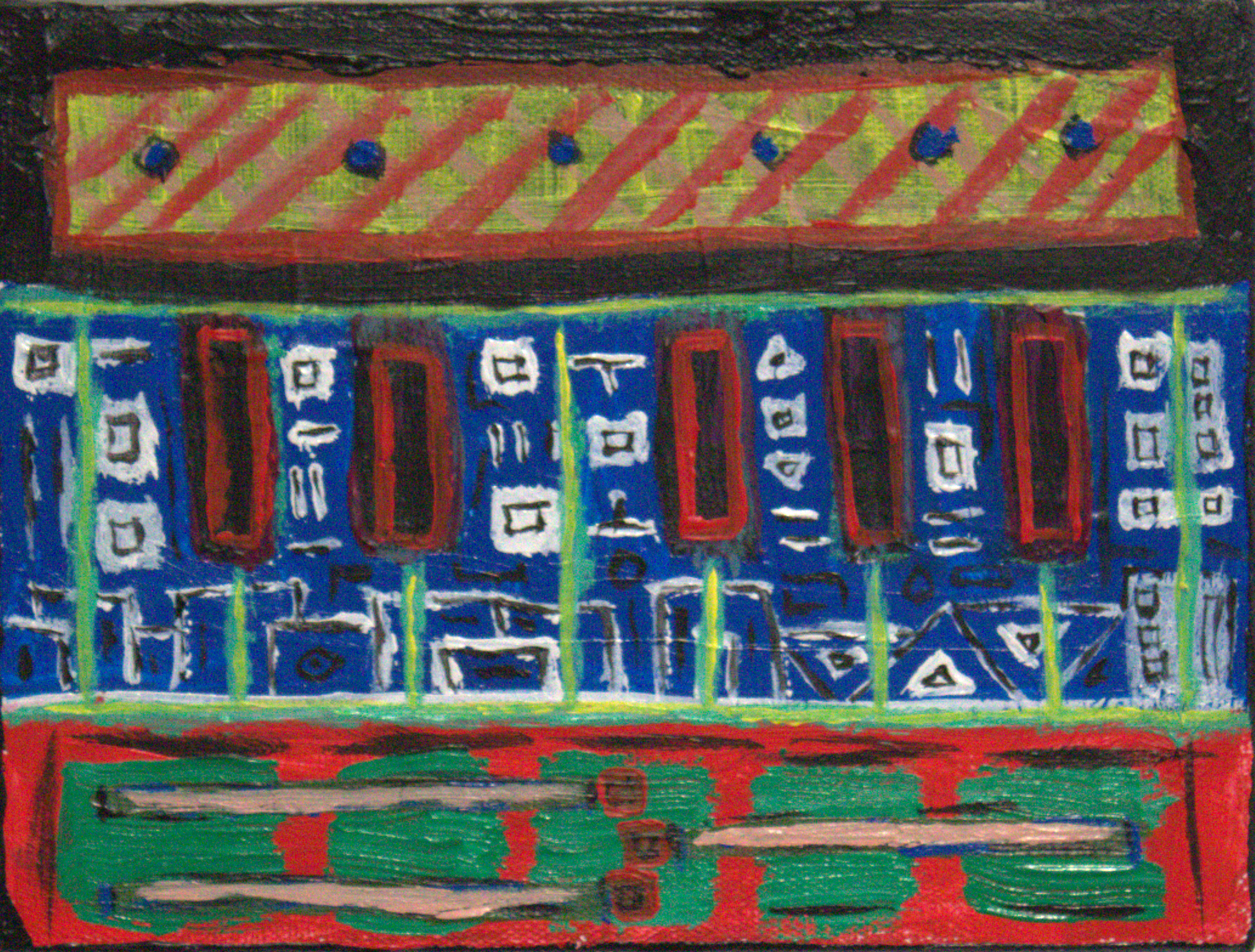 Piano Keys. Acrylic on Canvas