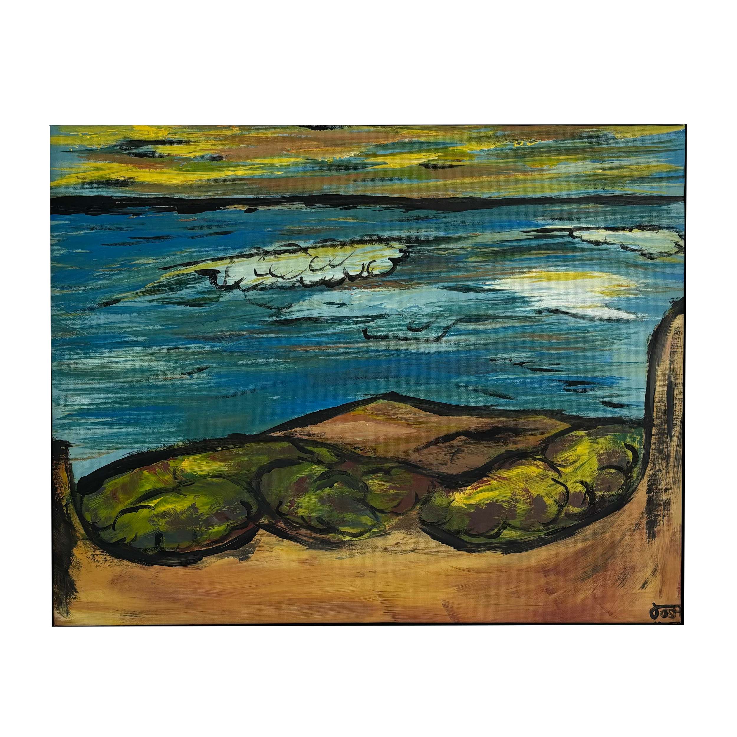Ab Surf Break. Acrylic on Canvas