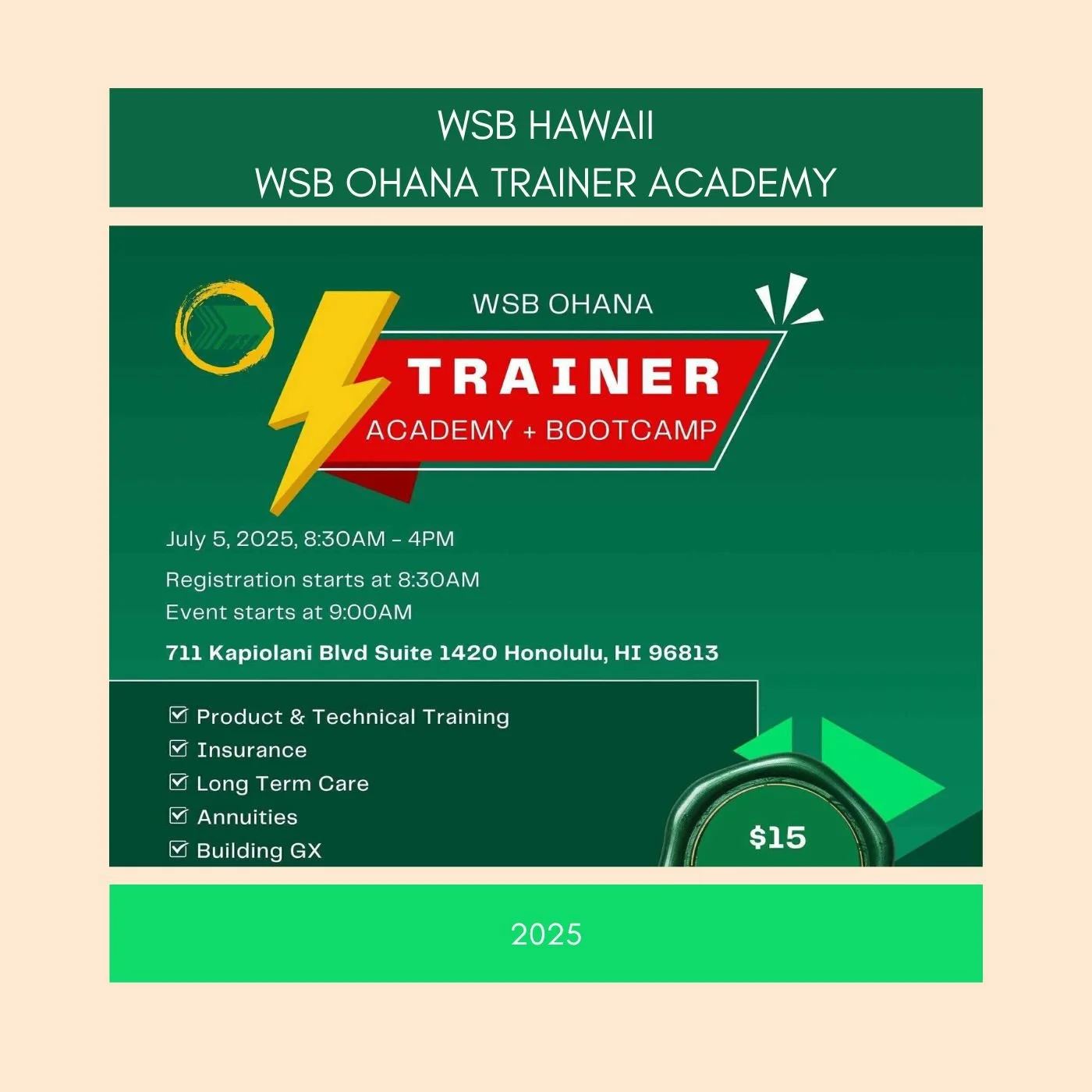 WSB Ohana Trainer Academy