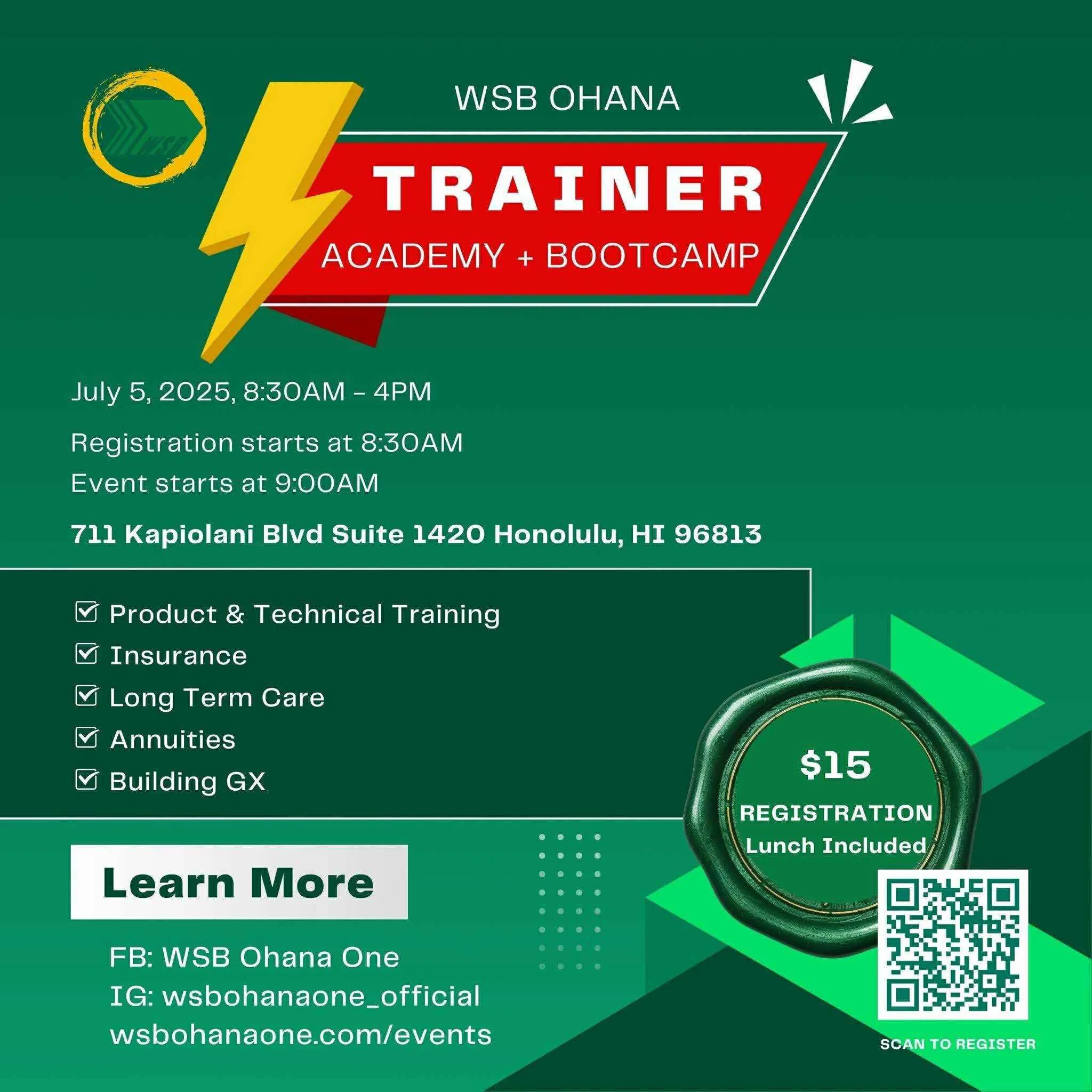 WSB Ohana Trainer Academy