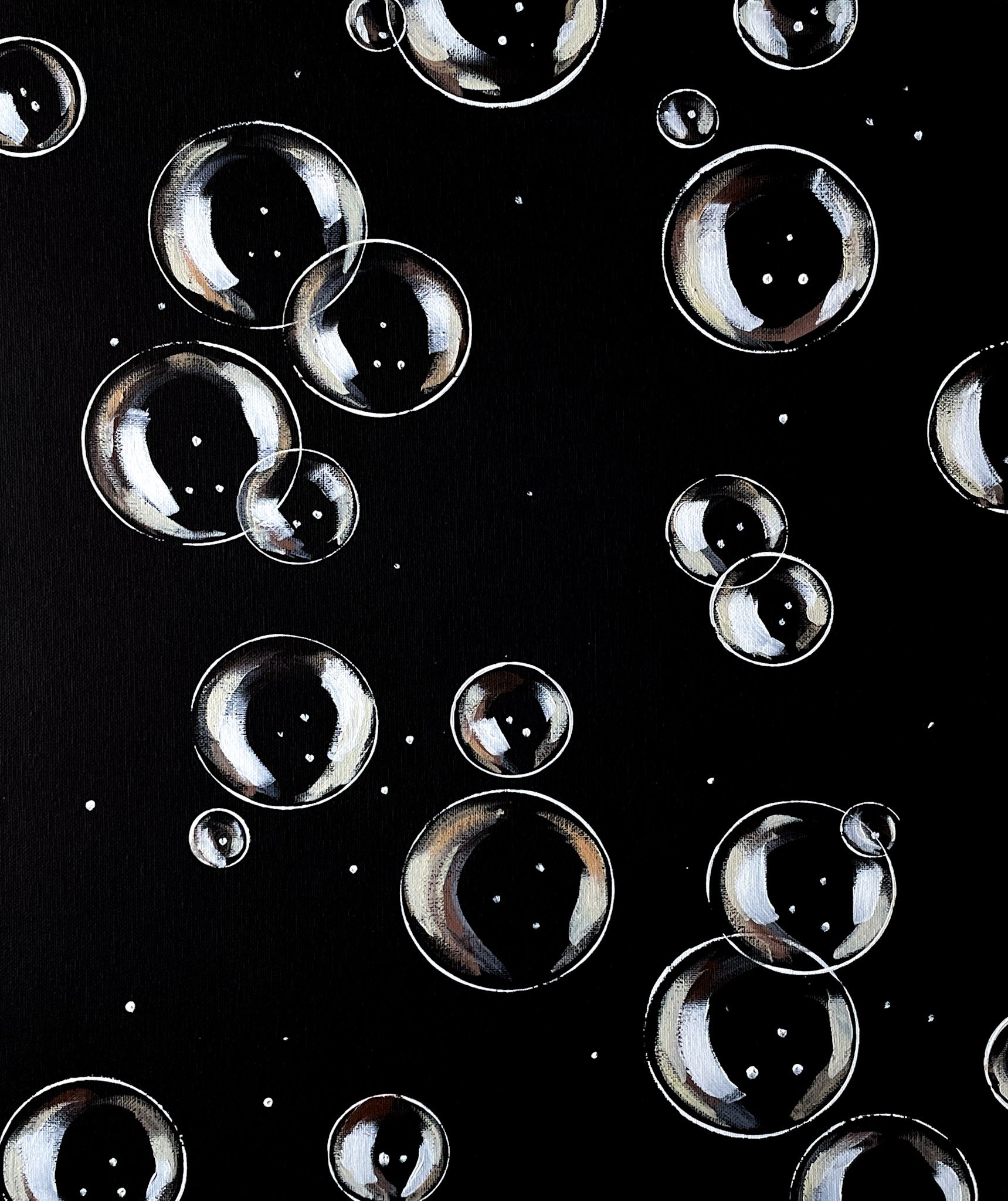 Bubbles (Fall) Original Painting