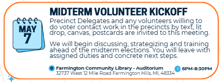 Midterm Volunteer Kickoff