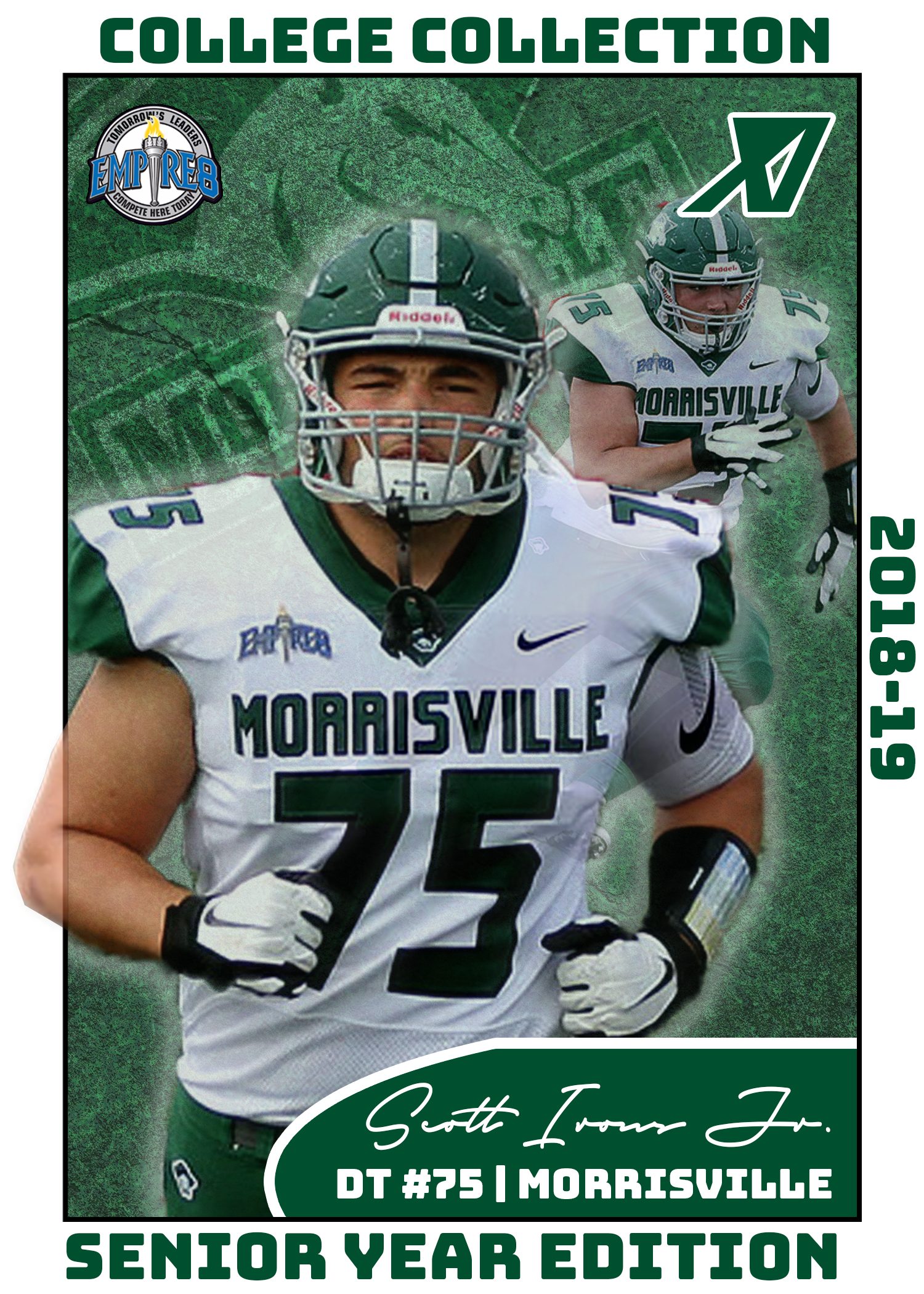 Collectible Card Front (College Edition)