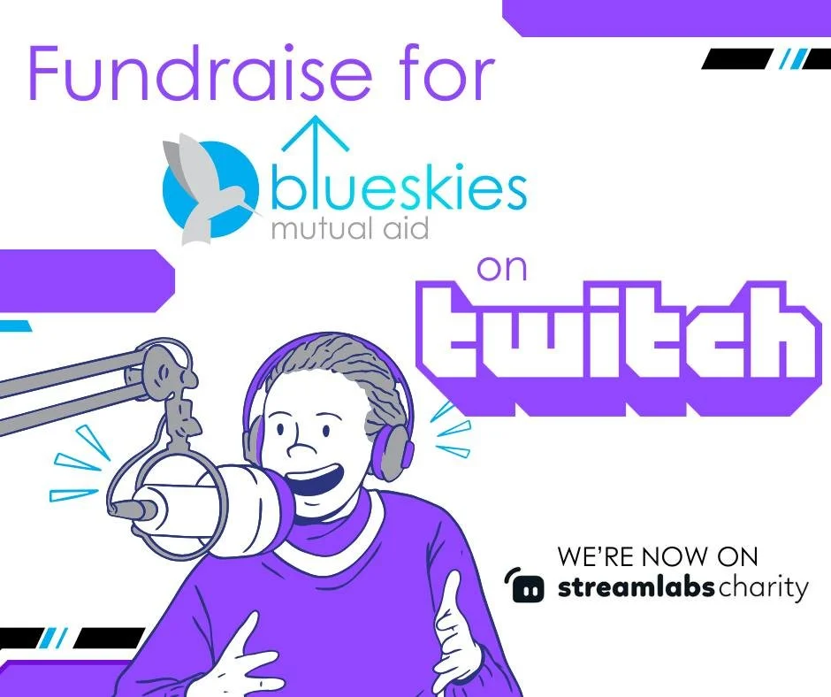 🖥️ Attention Twitch Streamers! Blue Skies is now on Streamlabs Charity, meaning streamers can now fund raise for Blue Skies on their streams!

Help us help West Texas by providing free food, hygiene items, baby supplies, medical devices, and more to
