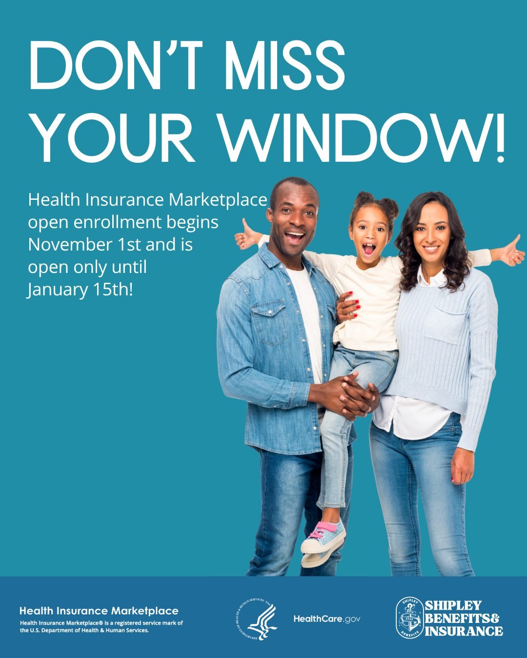 Open enrollment is here, and there's a plan for you!

✅ Ready to self-enroll? Get started here: https://www.healthsherpa.com/?_agent_id=kathryn-baum

⚓️ Reach out if I can answer any questions shipleybenefits.com 

Shipley Benefits and Insurance Cons