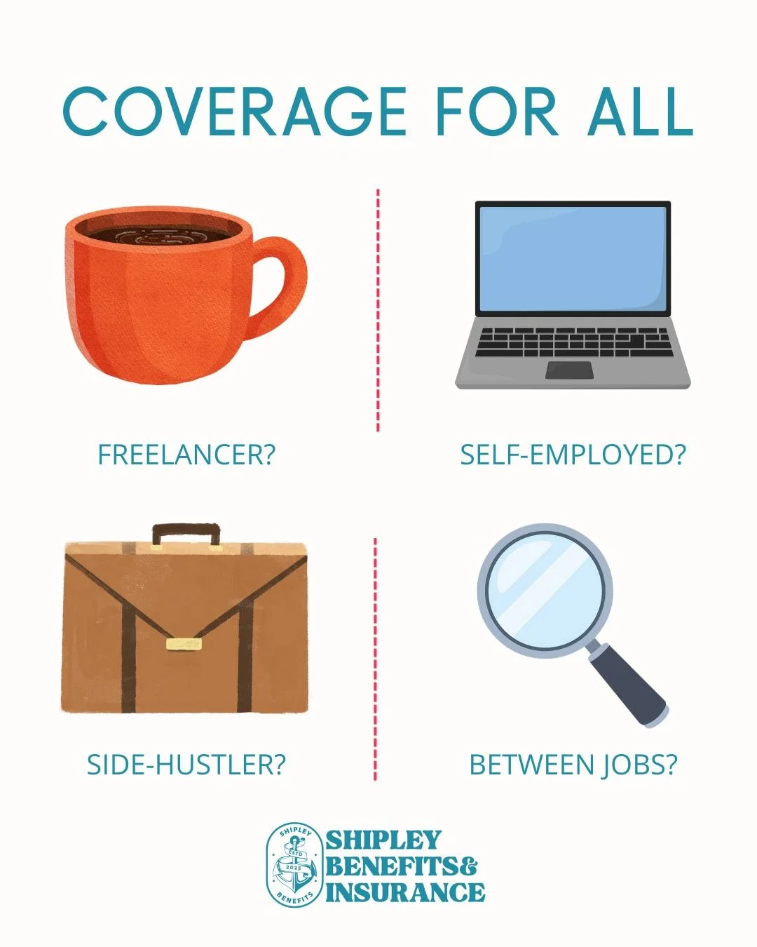 Freelancer? Self-employed? Side-hustler? Between jobs?

You have more health insurance options than you think, and you don&rsquo;t have to figure them out alone. I&rsquo;m here to help you choose a plan that supports your goals for 2026.

Find suppor
