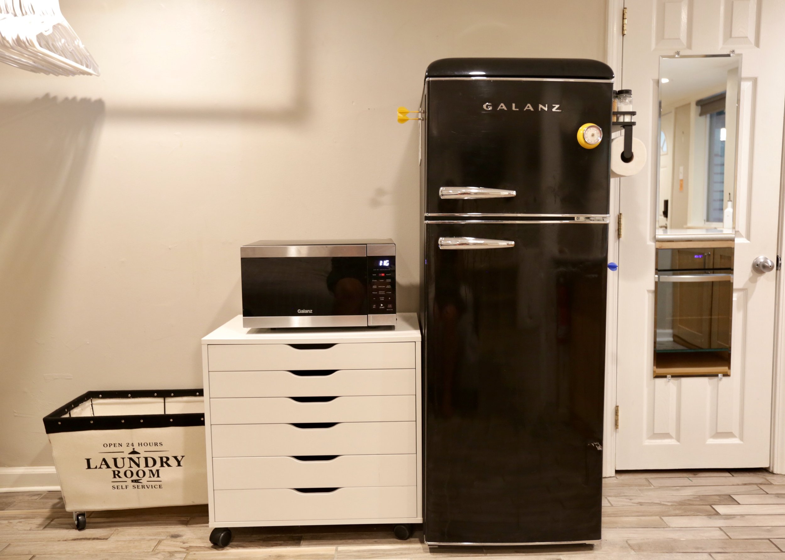 Refrigerator, Microwave