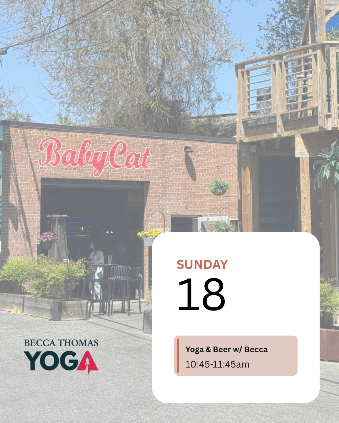 October 18 Babycat Yoga (10:45am)