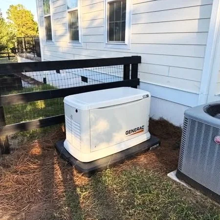 generac generator installed on a home