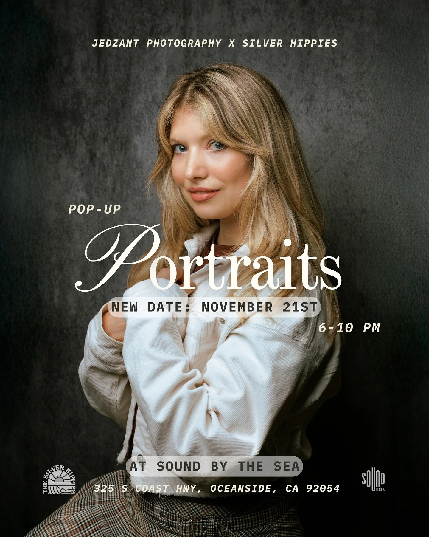NEW DATE: NEXT Friday, November 21st , 📸 POP-UP PORTRAITS ✨

We pushed it back to next week due to the rain! Sorry for the inconvenience!

My first Pop-Up PORTRAITS event will take place on Friday, November 21st at the Community Night Market Vol. 3 