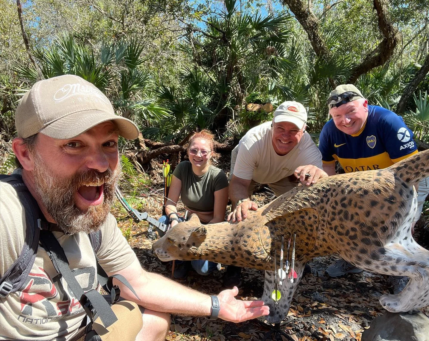 Group group! Great time today at Brevard Archers.