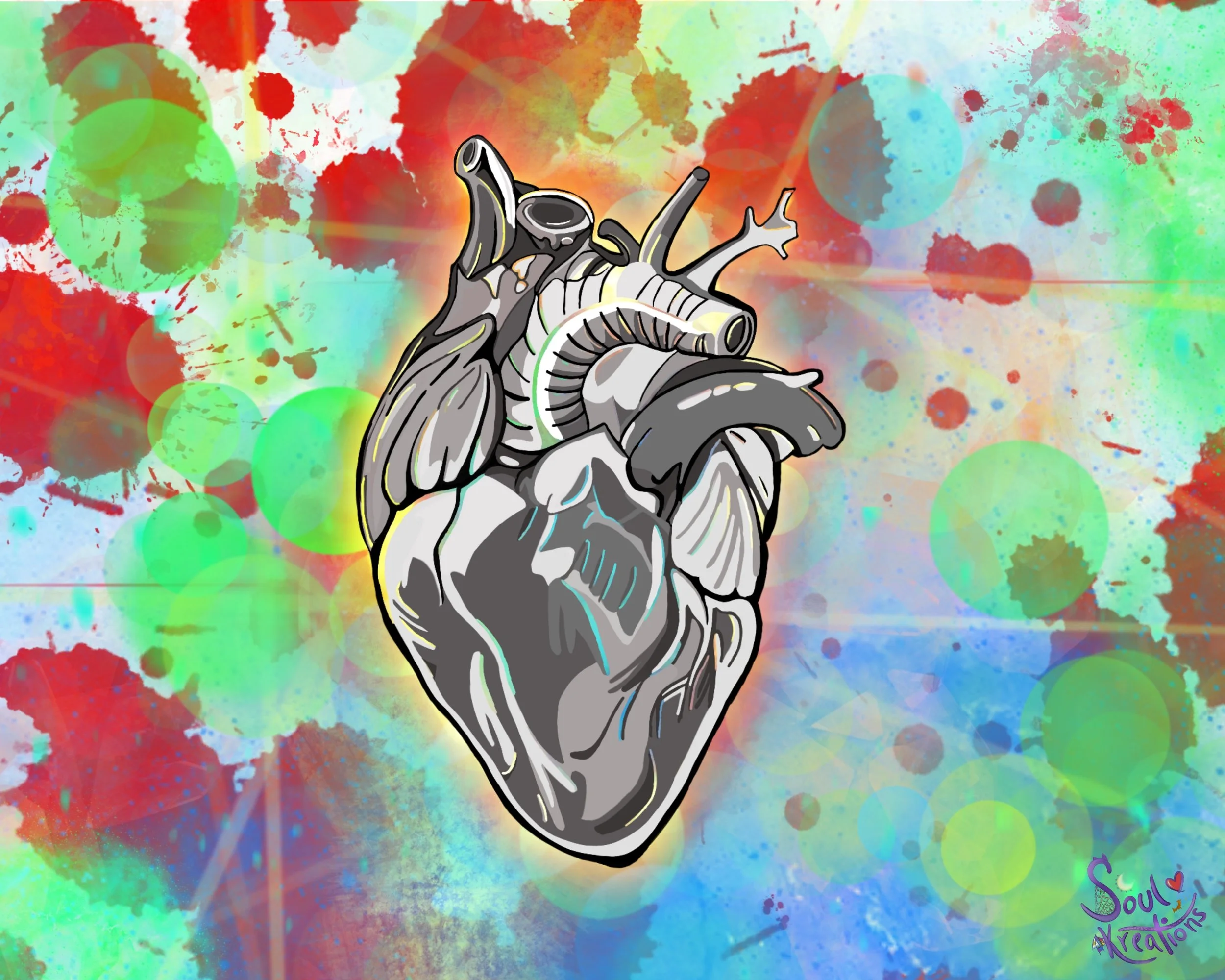 Blood Splatter, Green, Crystal