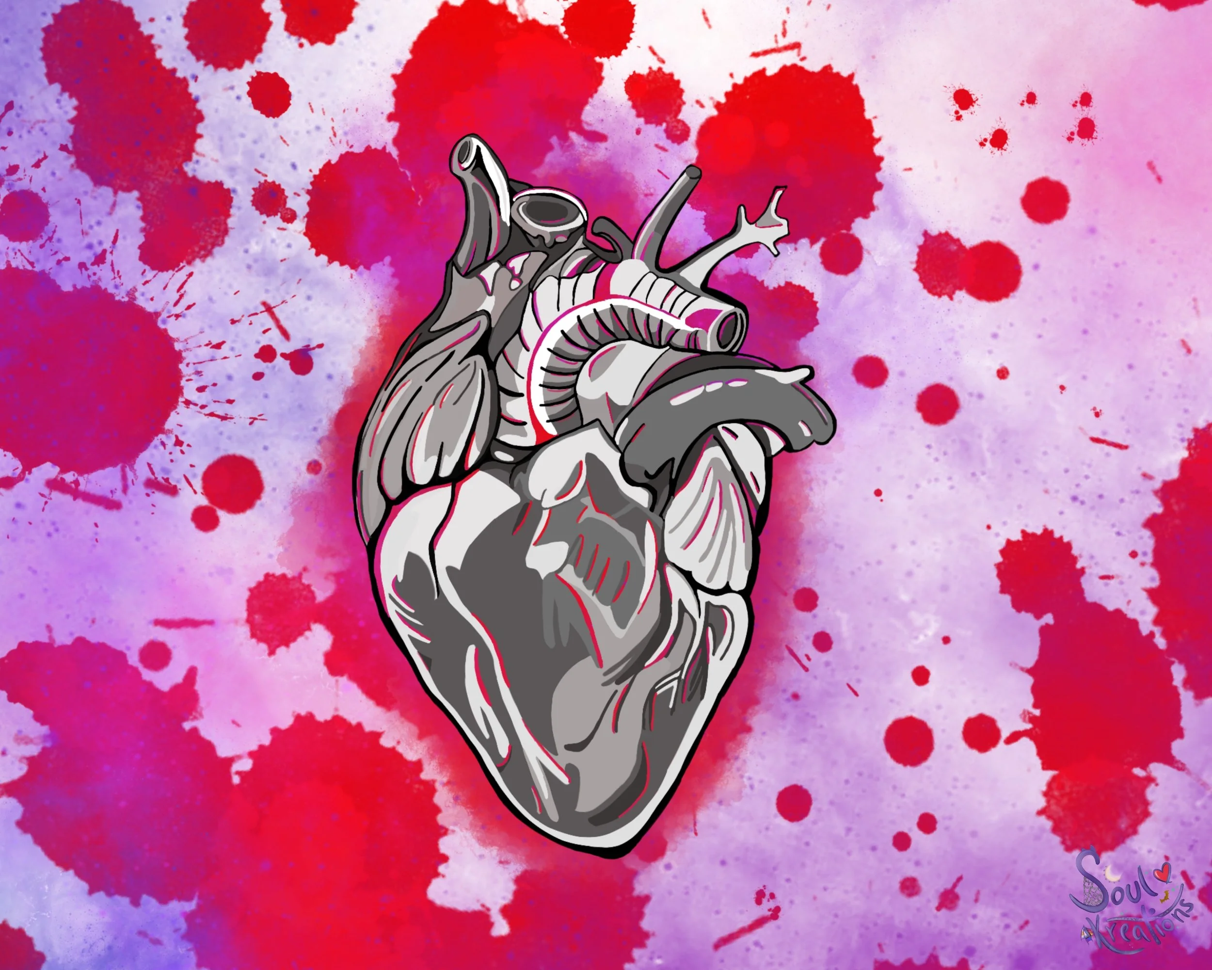 Blood Splatter, Purple