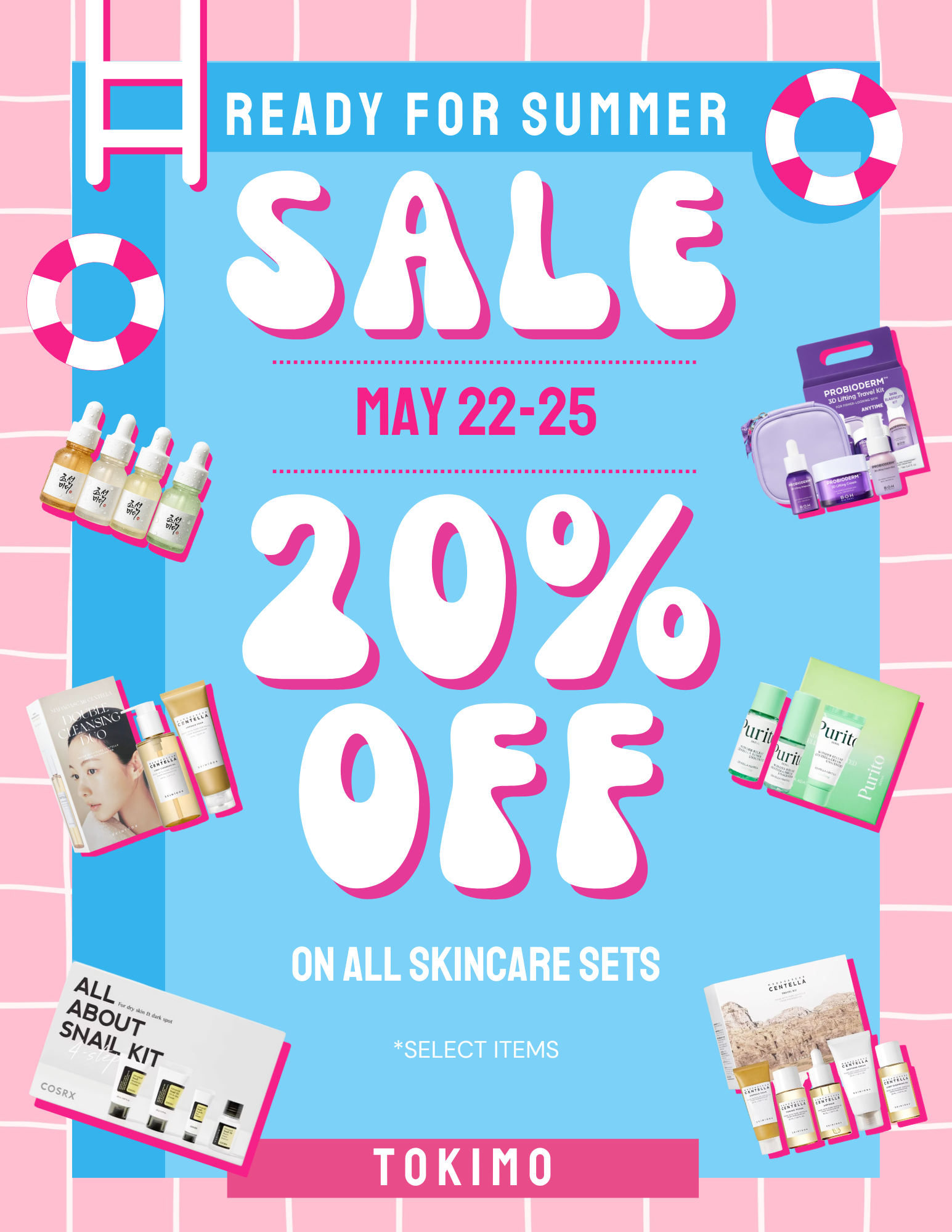 Pink Blue Playful Illustrative Summer Pool Party Flyer.png