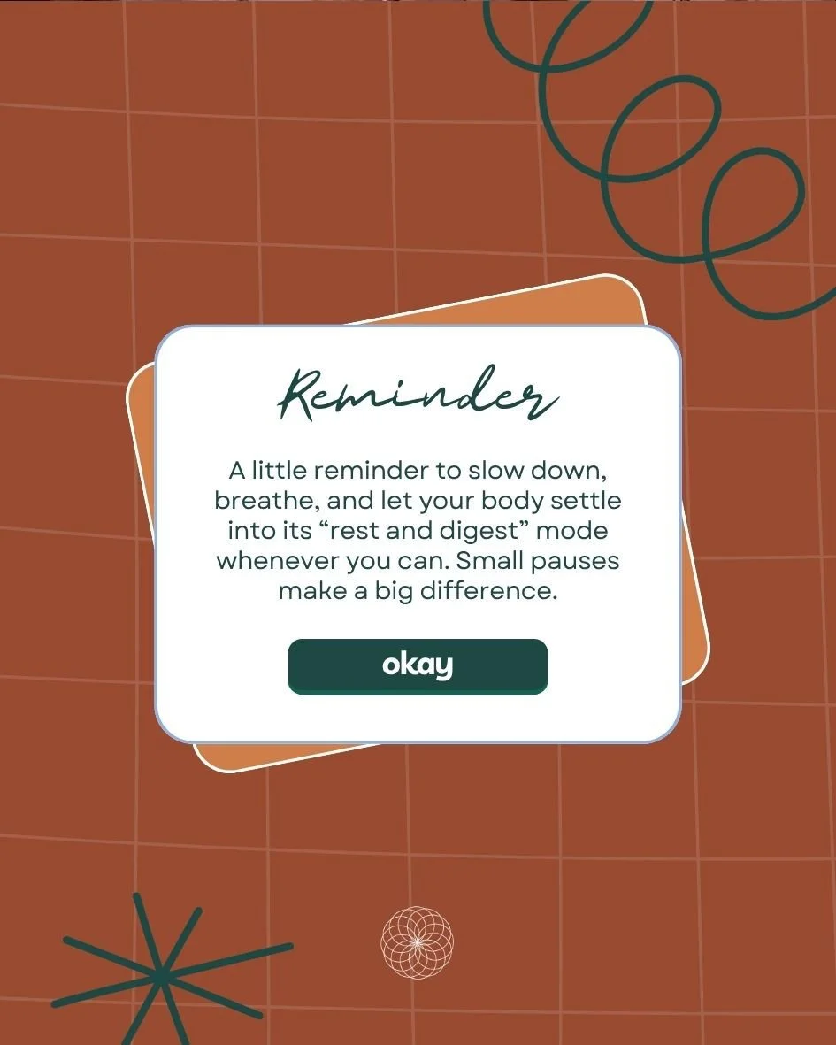 Monday's Mantra: ⁠
✨ I prioritise a calm nervous system ✨⁠
Shoulders down, jaw unclenched, deeper breaths, lets start the week in rest and digest. 💚