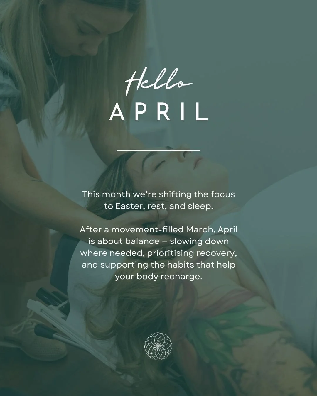 After a movement filled March, we&rsquo;re shifting gears 💚⁠
April is your reminder that recharge time isn&rsquo;t lazy, it&rsquo;s necessary!