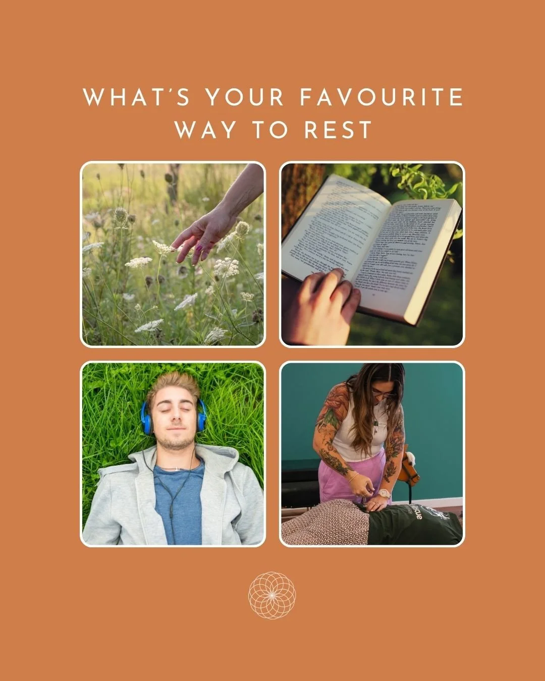 You don&rsquo;t even have to tell us, we know the answer 😋 (ahem, bottom right 👀)⁠
⁠
All jokes aside, rest looks different for everyone!⁠
Whether it&rsquo;s an early night, a quiet walk, reading your favourite book, or getting a little extra suppor