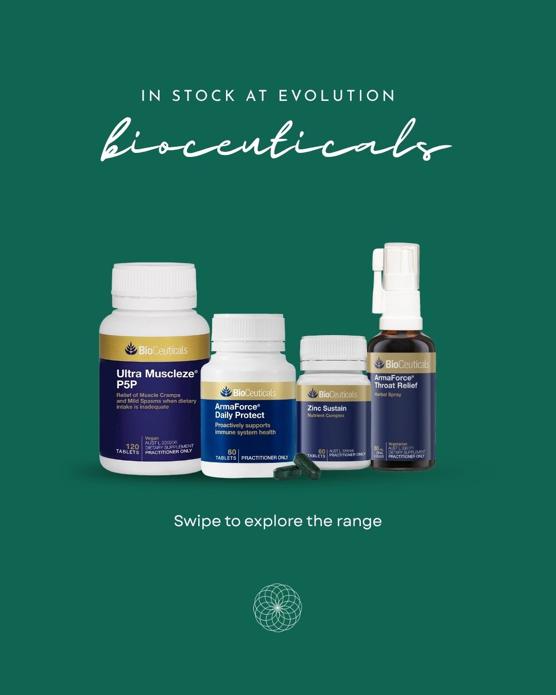 BioCeuticals in stock at Evolution! 🌱⁠
These trusted, practitioner‑only supplements are designed to support your health journey. ⁠
⁠
Ask us in‑clinic about options that may suit your individual needs. 💚