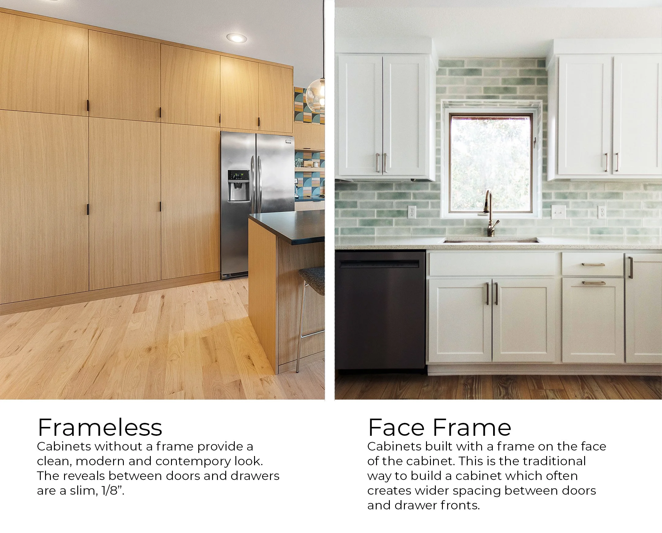 Face Frame vs. Frameless Cabinets: What's the Difference and Why It ...