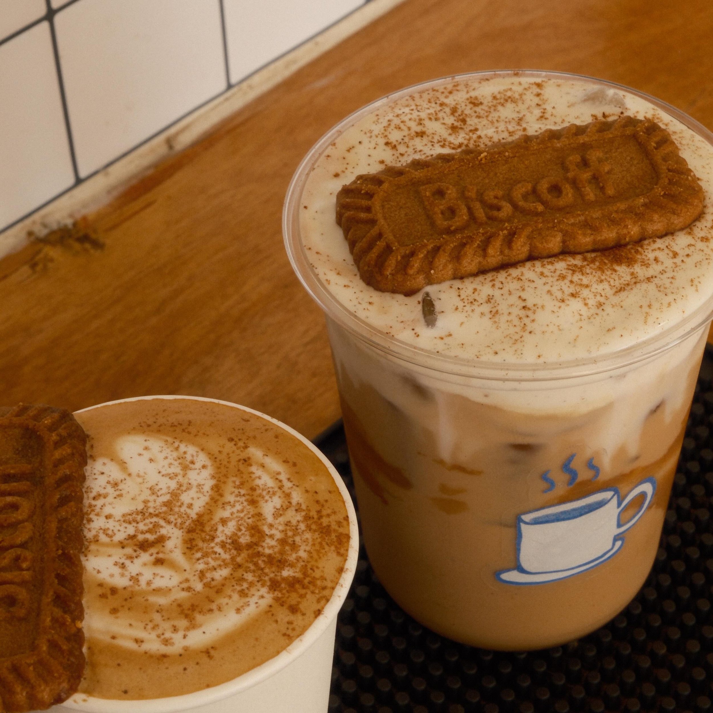 Our Biscoff Latte is finally here ✨
House-made syrup, specialty espresso, and the perfect amount of sweetness. Come grab it iced or hot! It&rsquo;s the new house favorite 🤩

.

#rgv #coffeetrailer #cafeallegro