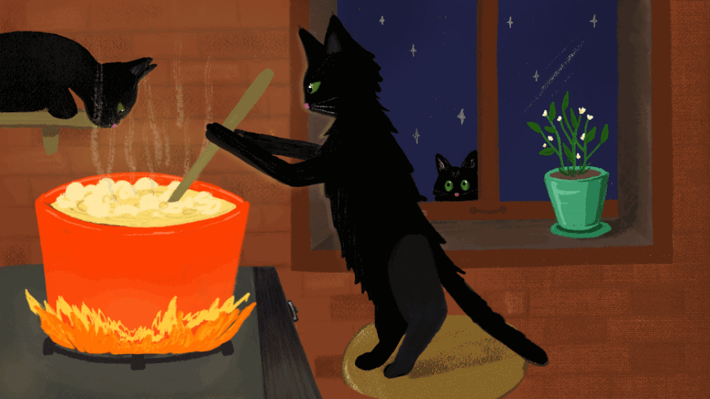 Cat mixing soup.gif