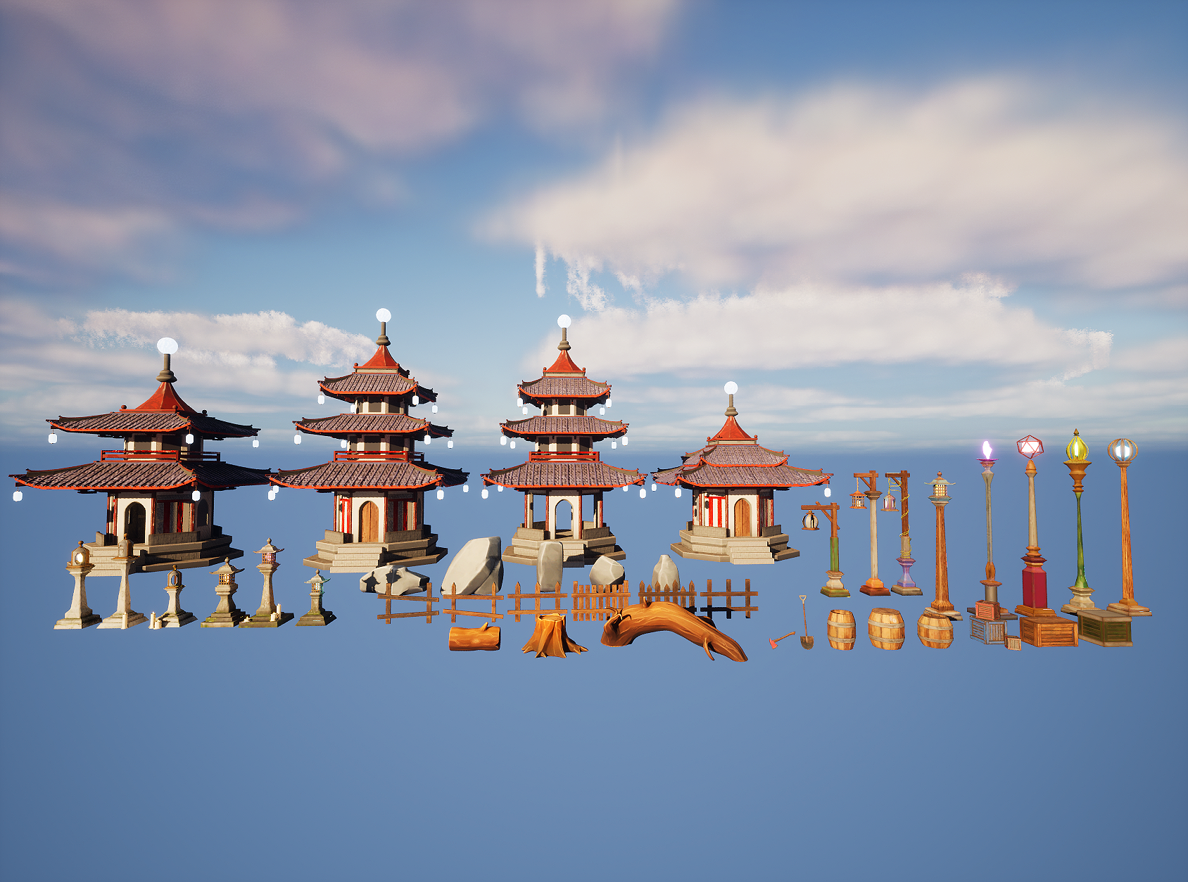 Stylized Village Props