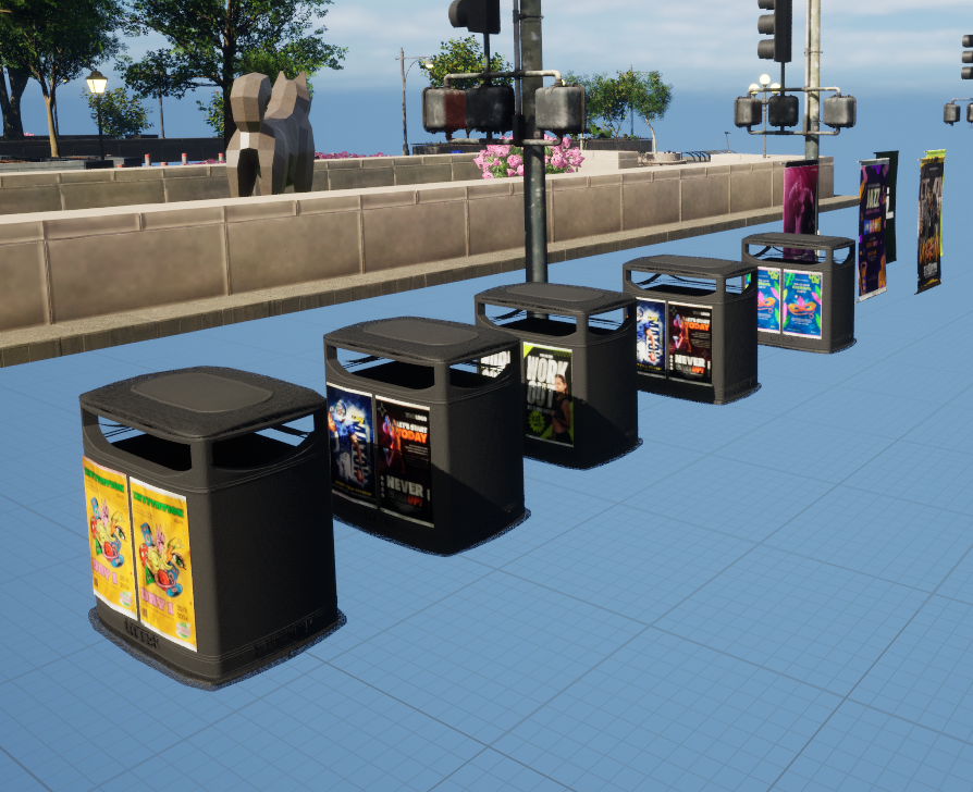 Procedural Advertisements Shader - Ads in Urban Environment — Michelle ...