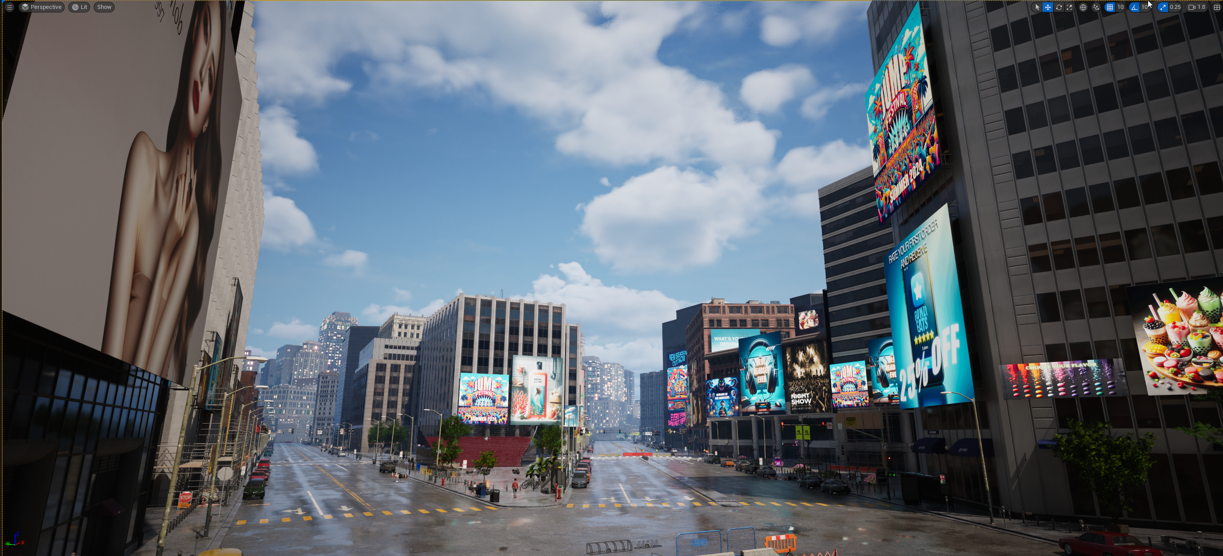 Procedural Advertisements Shader - Ads in Urban Environment — Michelle ...